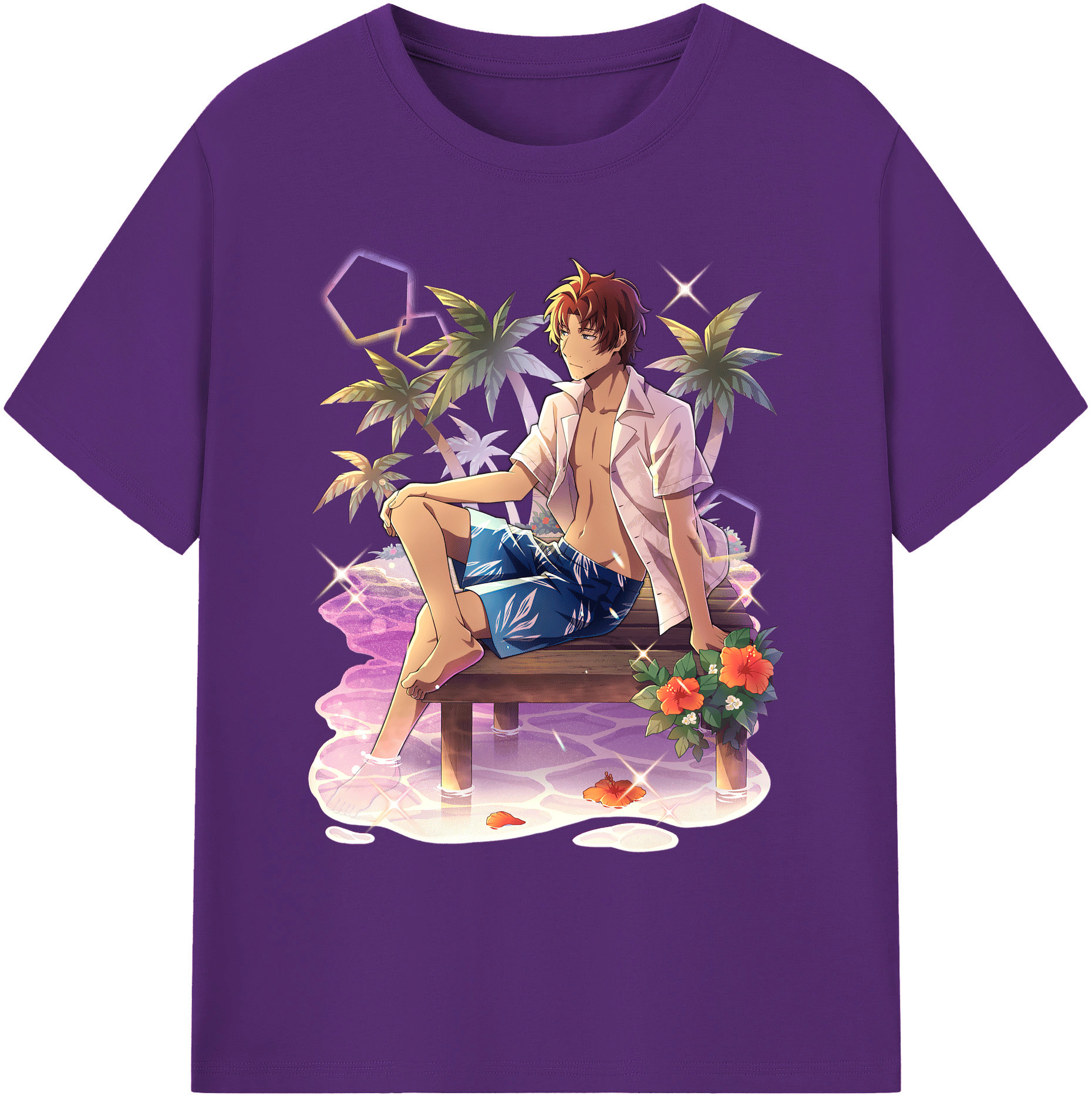 （画像用） 文豪ストレイドッグス Bungo Stray Dogs 綿100％ メンズ半袖Tシャツ｜肌触りやわらか＆通気性