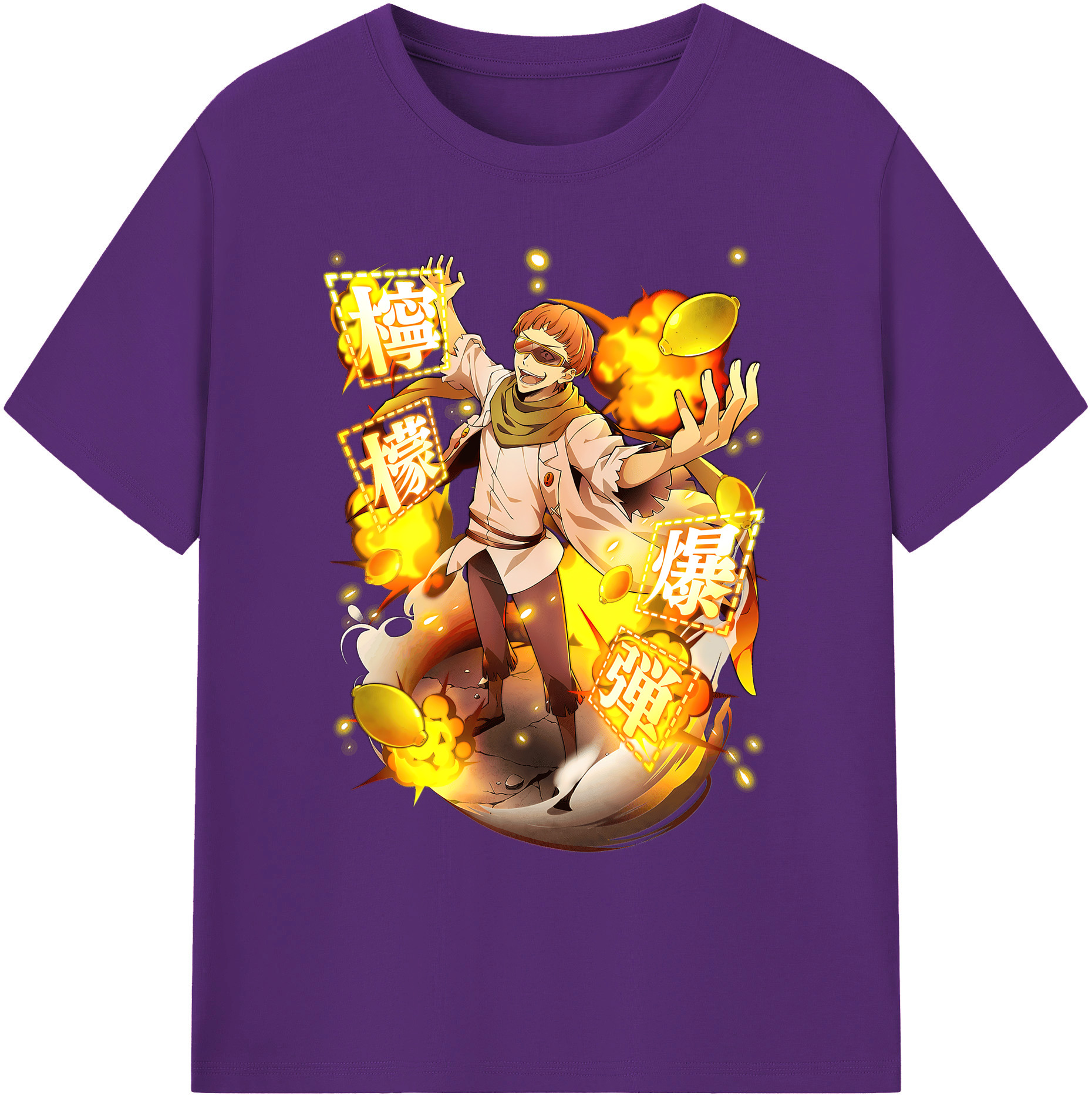 （画像用） 文豪ストレイドッグス Bungo Stray Dogs 綿100％ メンズ半袖Tシャツ｜肌触りやわらか＆通気性