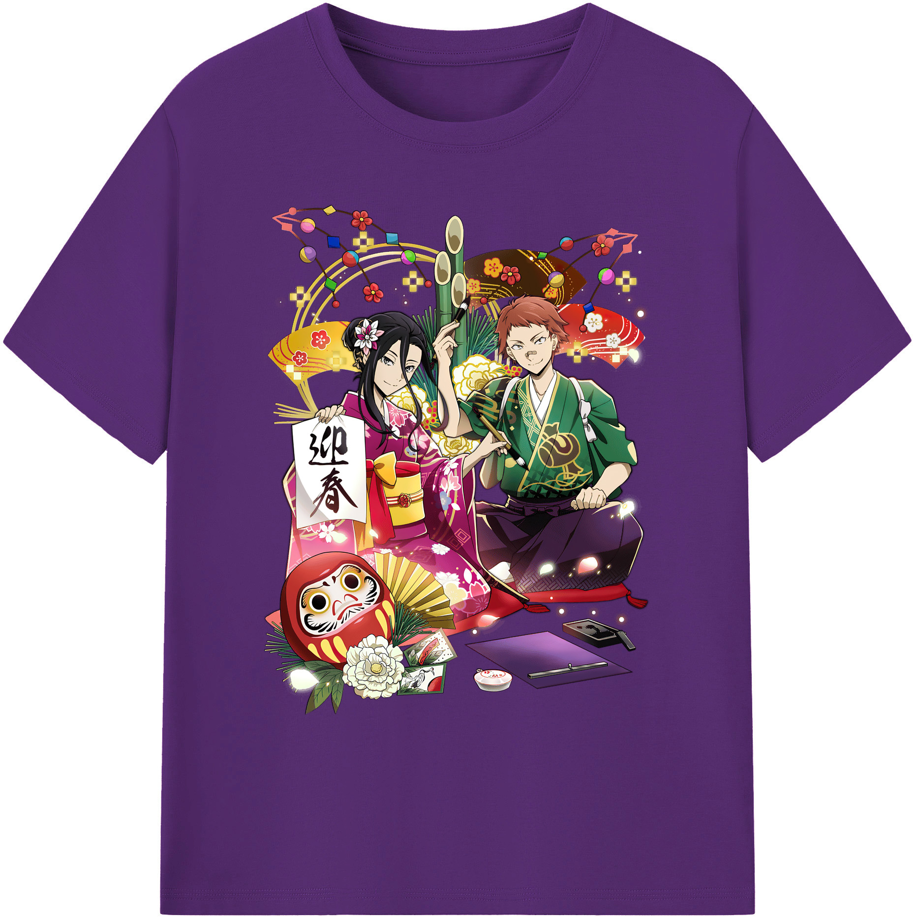（画像用） 文豪ストレイドッグス Bungo Stray Dogs 綿100％ メンズ半袖Tシャツ｜肌触りやわらか＆通気性