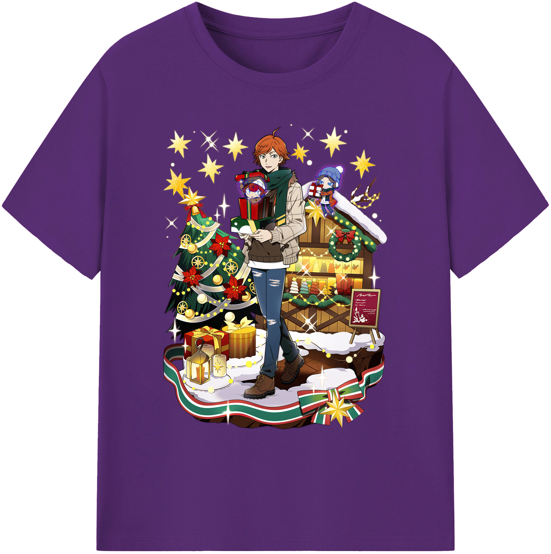 （画像用） 文豪ストレイドッグス Bungo Stray Dogs 綿100％ メンズ半袖Tシャツ｜肌触りやわらか＆通気性
