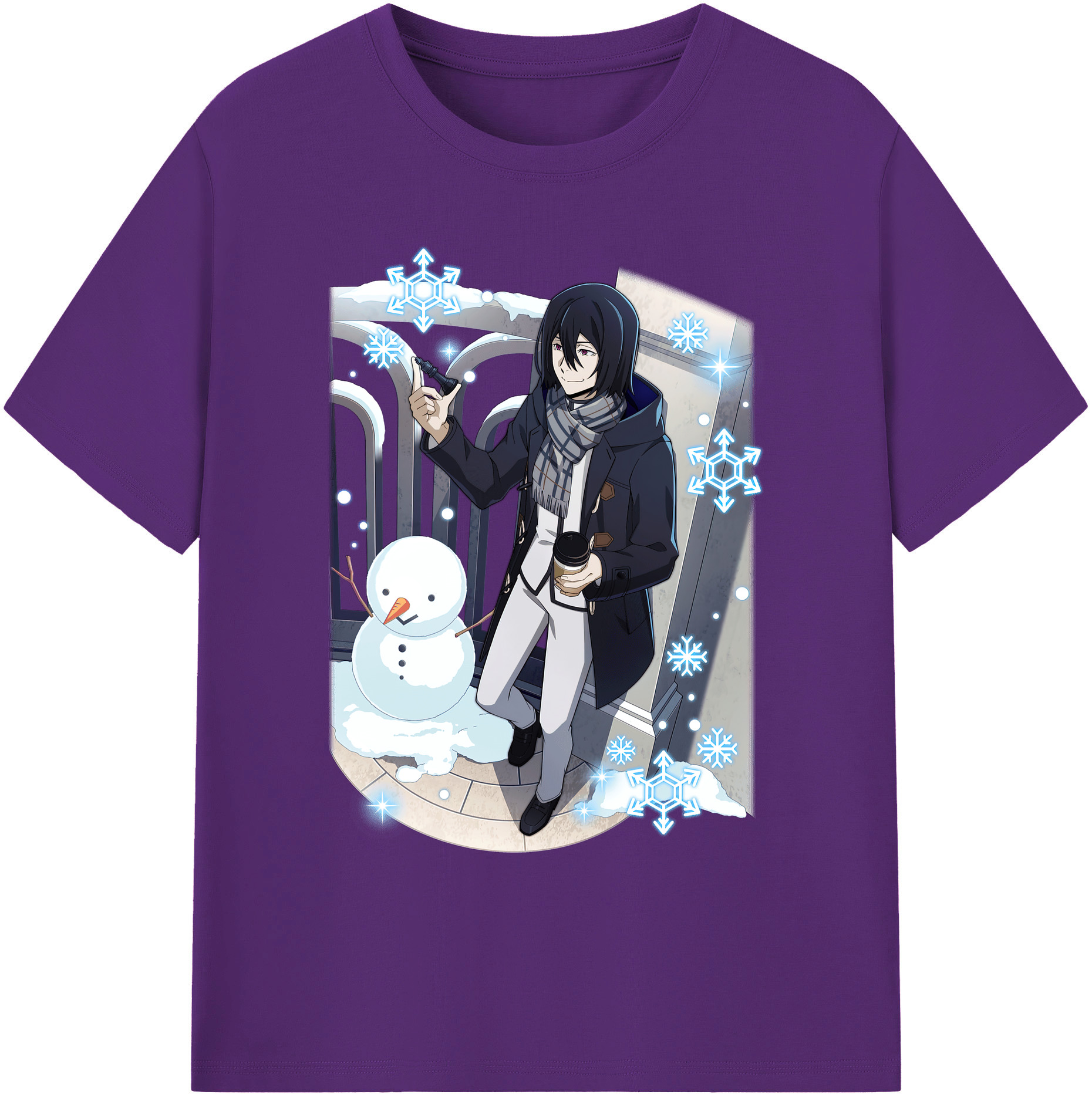 （画像用） 文豪ストレイドッグス Bungo Stray Dogs 綿100％ メンズ半袖Tシャツ｜肌触りやわらか＆通気性