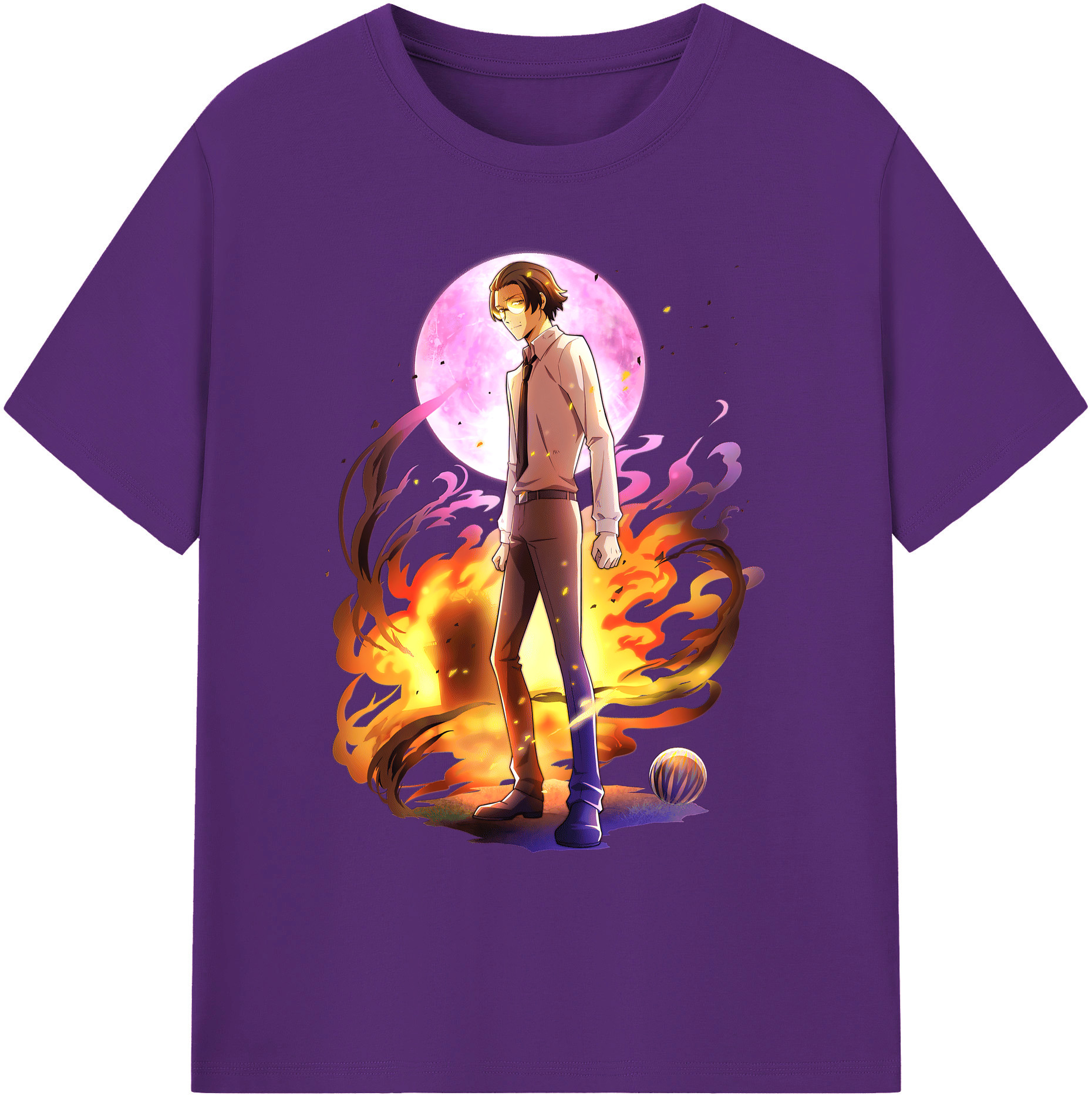 （画像用） 文豪ストレイドッグス Bungo Stray Dogs 綿100％ メンズ半袖Tシャツ｜肌触りやわらか＆通気性