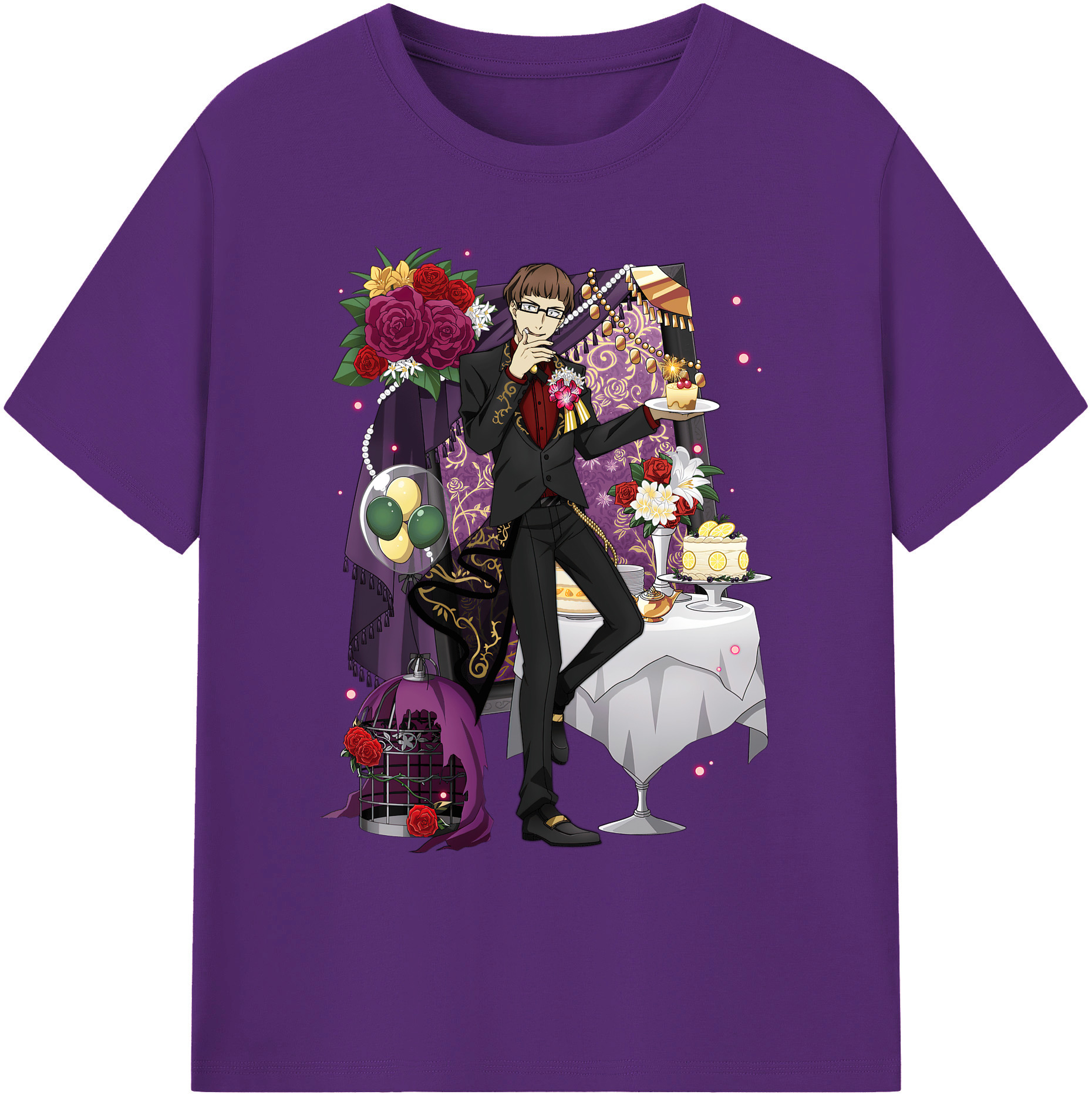 （画像用） 文豪ストレイドッグス Bungo Stray Dogs 綿100％ メンズ半袖Tシャツ｜肌触りやわらか＆通気性