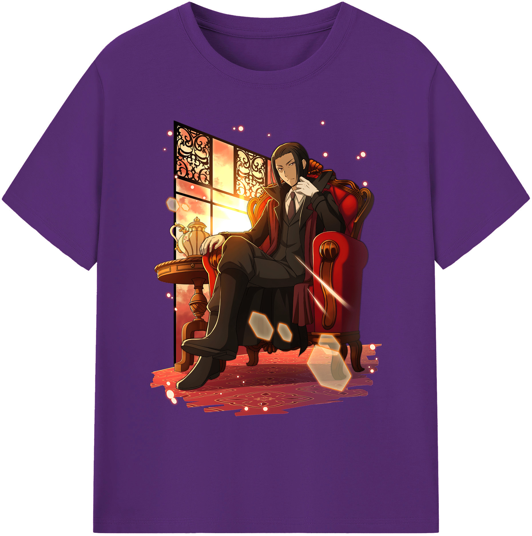 （画像用） 文豪ストレイドッグス Bungo Stray Dogs 綿100％ メンズ半袖Tシャツ｜肌触りやわらか＆通気性