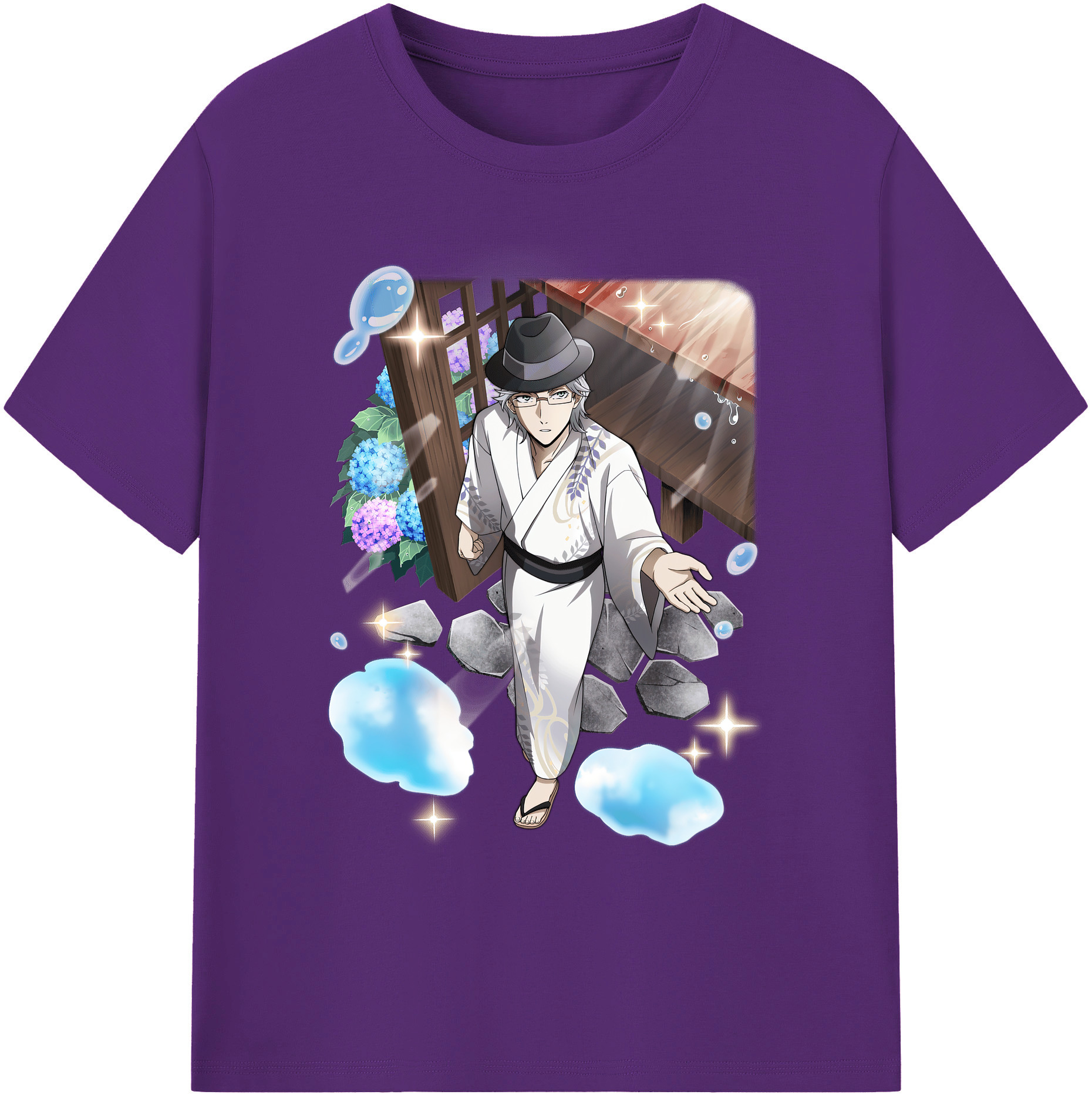 （画像用） 文豪ストレイドッグス Bungo Stray Dogs 綿100％ メンズ半袖Tシャツ｜肌触りやわらか＆通気性