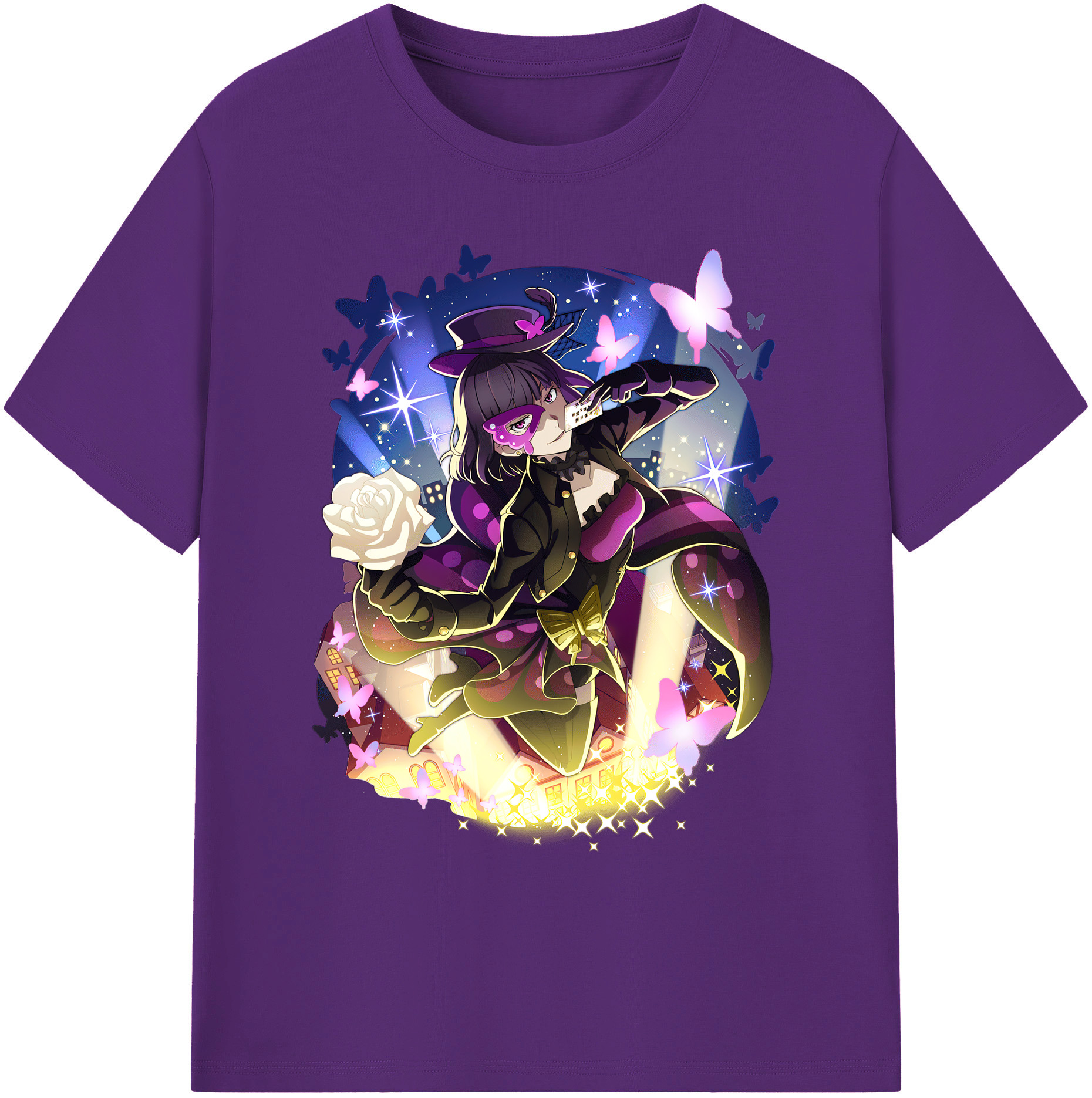（画像用） 文豪ストレイドッグス Bungo Stray Dogs 綿100％ メンズ半袖Tシャツ｜肌触りやわらか＆通気性