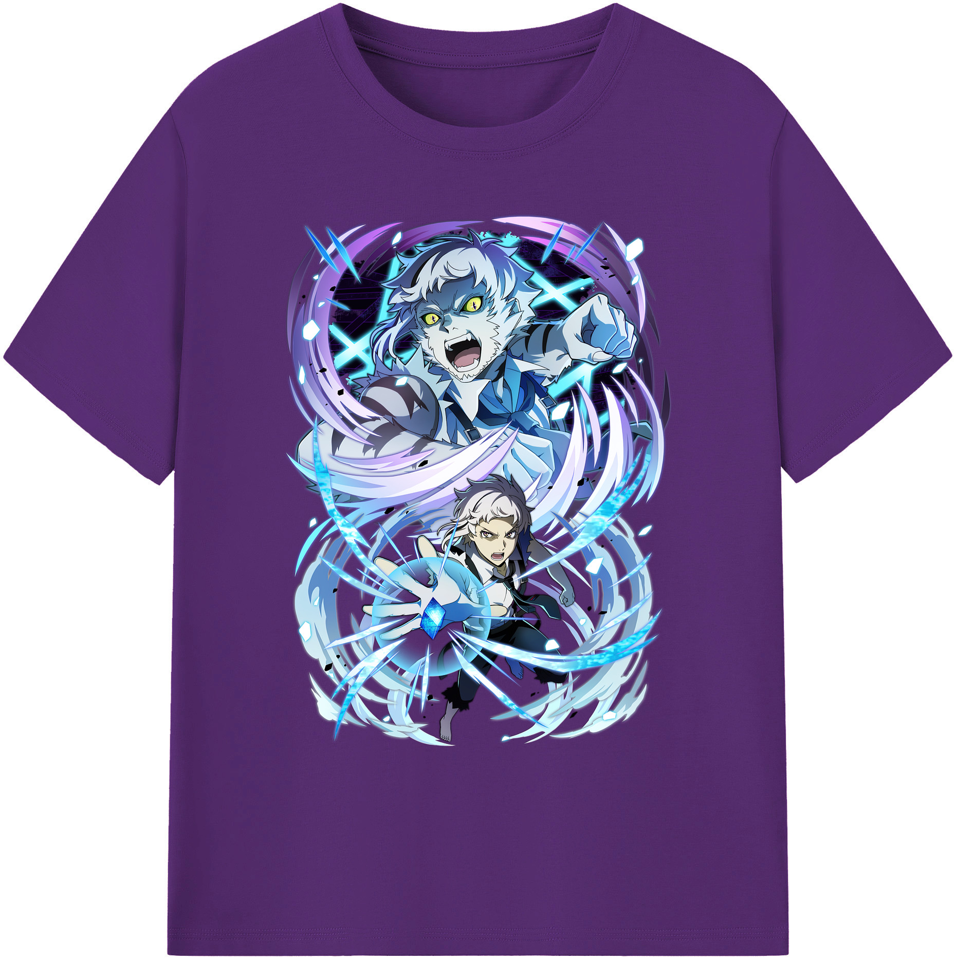 （画像用） 文豪ストレイドッグス Bungo Stray Dogs 綿100％ メンズ半袖Tシャツ｜肌触りやわらか＆通気性