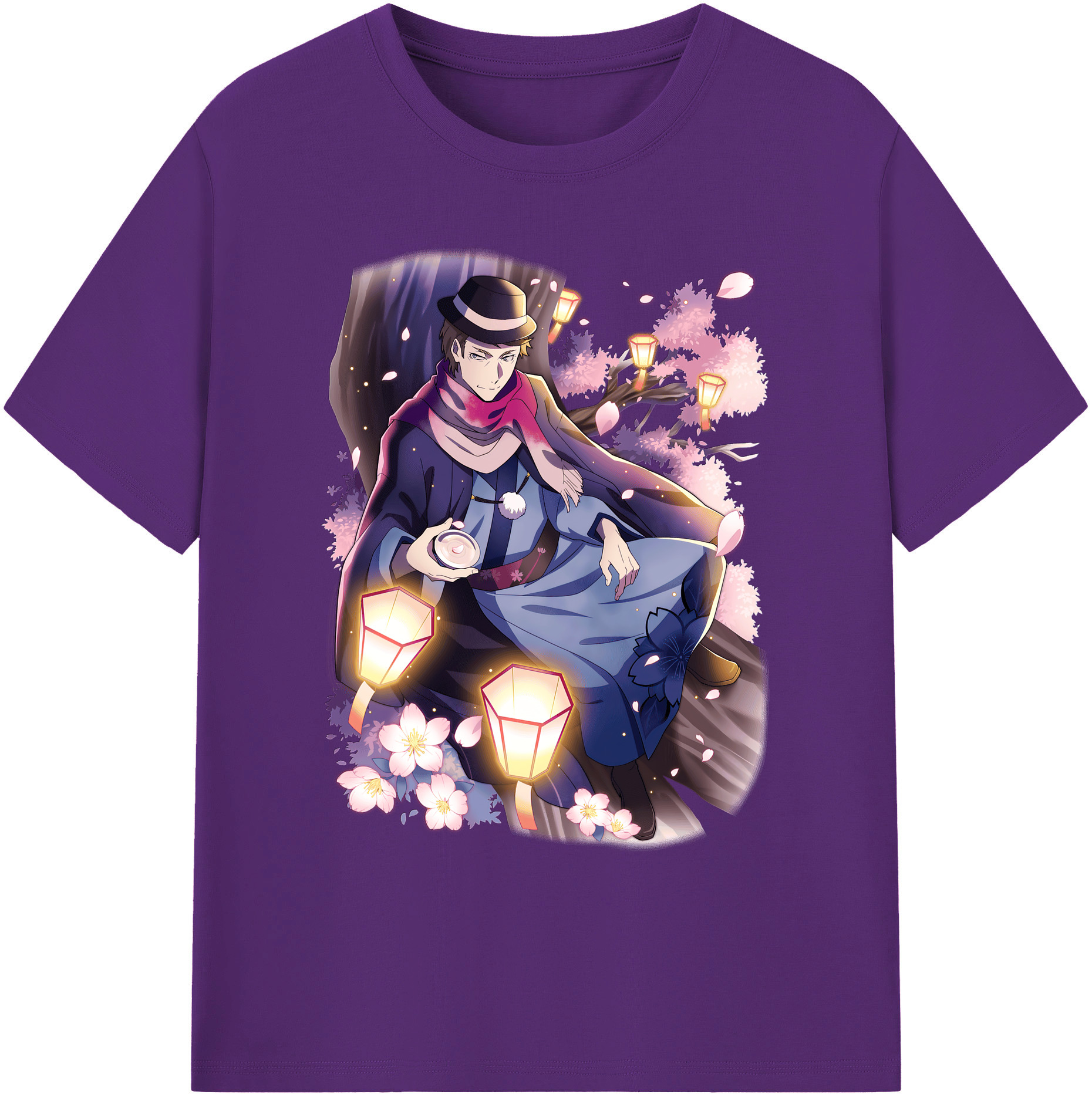 （画像用） 文豪ストレイドッグス Bungo Stray Dogs 綿100％ メンズ半袖Tシャツ｜肌触りやわらか＆通気性