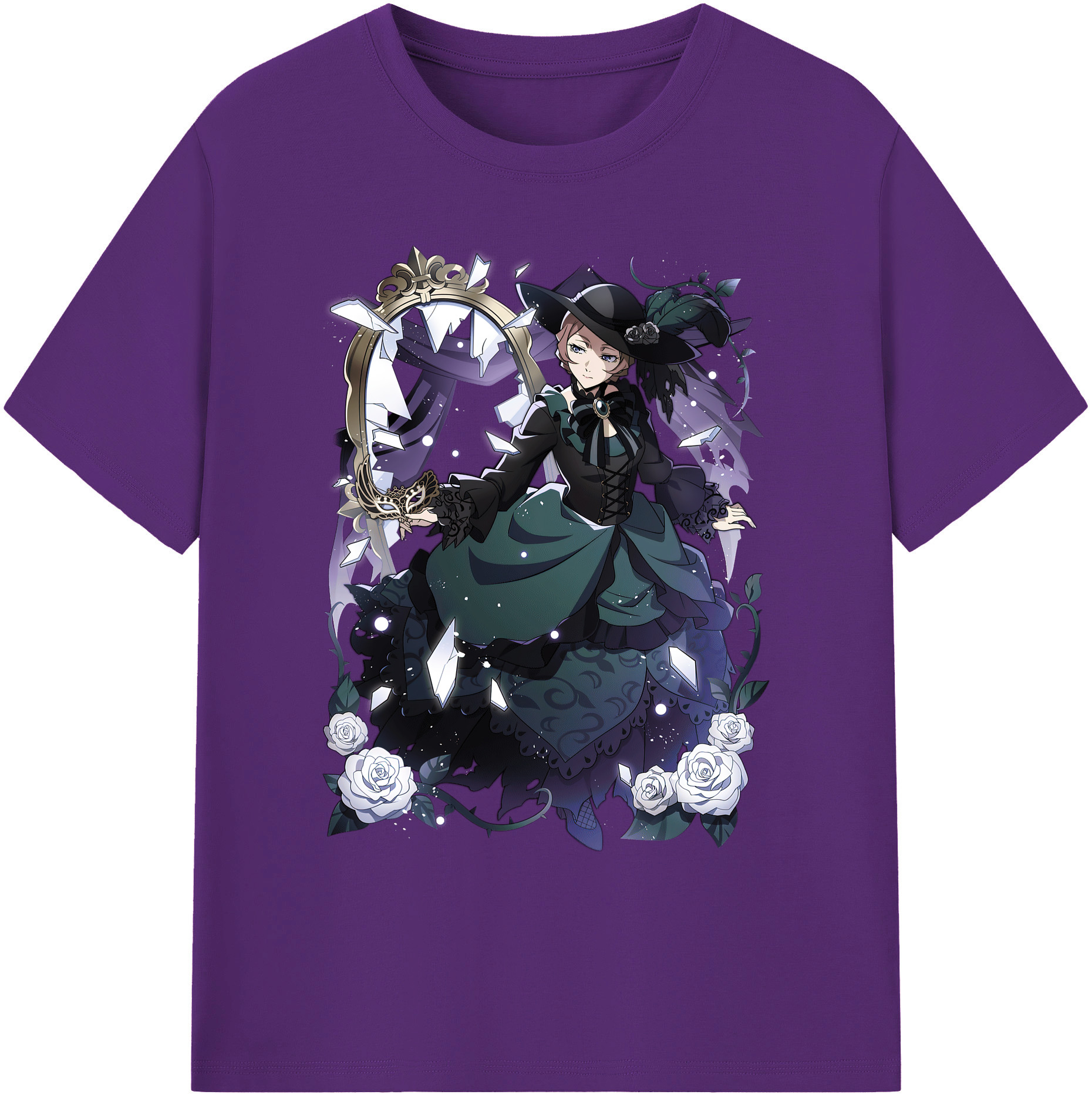 （画像用） 文豪ストレイドッグス Bungo Stray Dogs 綿100％ メンズ半袖Tシャツ｜肌触りやわらか＆通気性