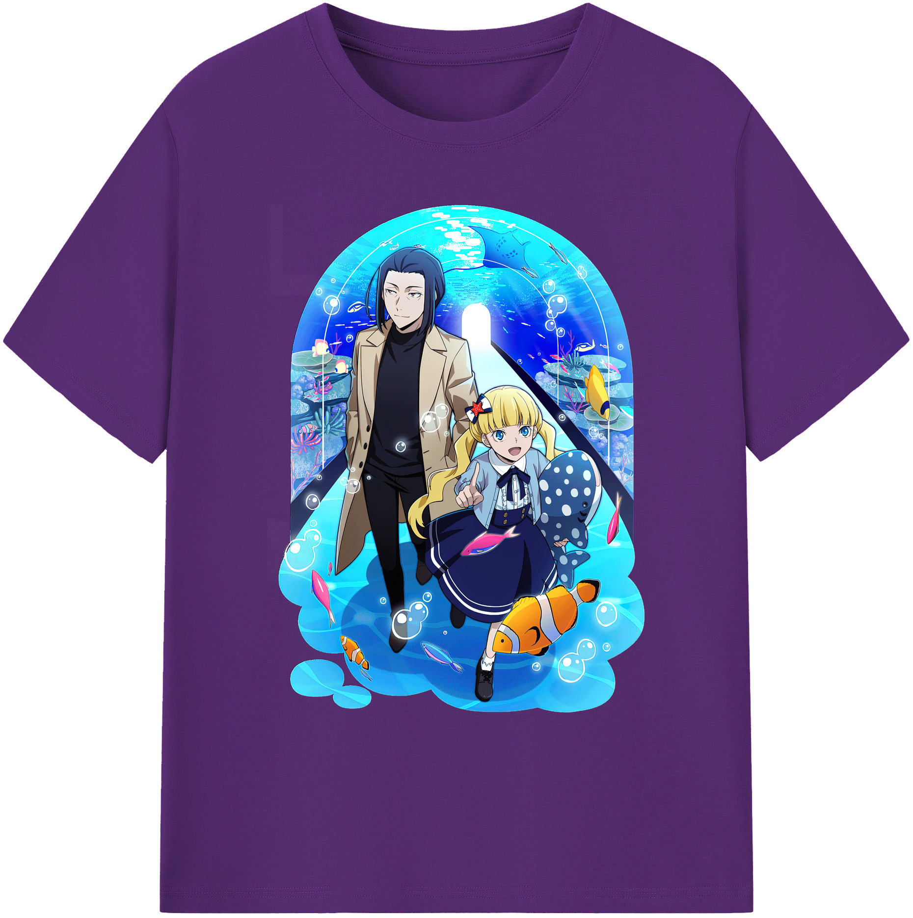 （画像用） 文豪ストレイドッグス Bungo Stray Dogs 綿100％ メンズ半袖Tシャツ｜肌触りやわらか＆通気性