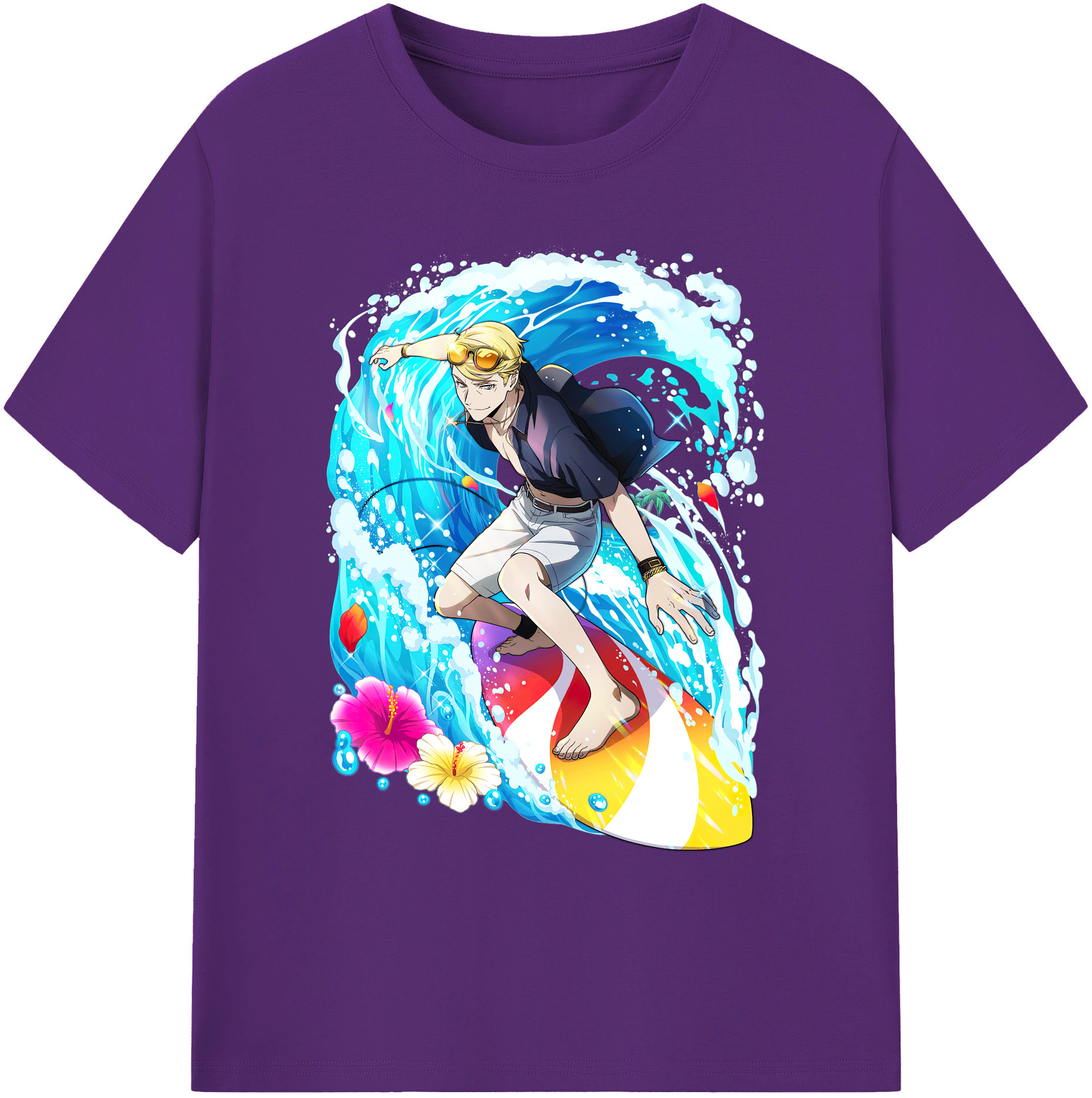 （画像用） 文豪ストレイドッグス Bungo Stray Dogs 綿100％ メンズ半袖Tシャツ｜肌触りやわらか＆通気性