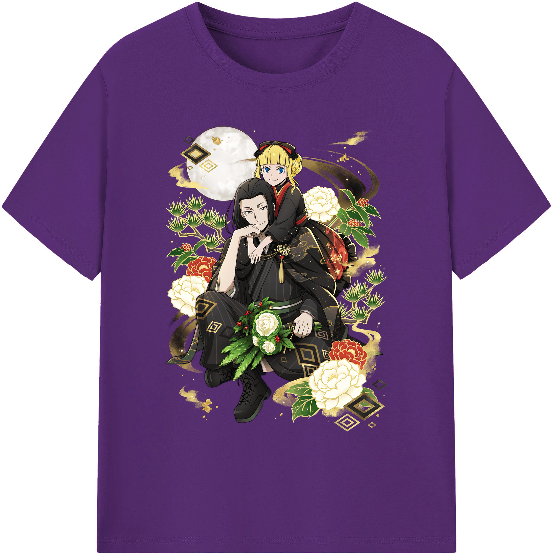 （画像用） 文豪ストレイドッグス Bungo Stray Dogs 綿100％ メンズ半袖Tシャツ｜肌触りやわらか＆通気性