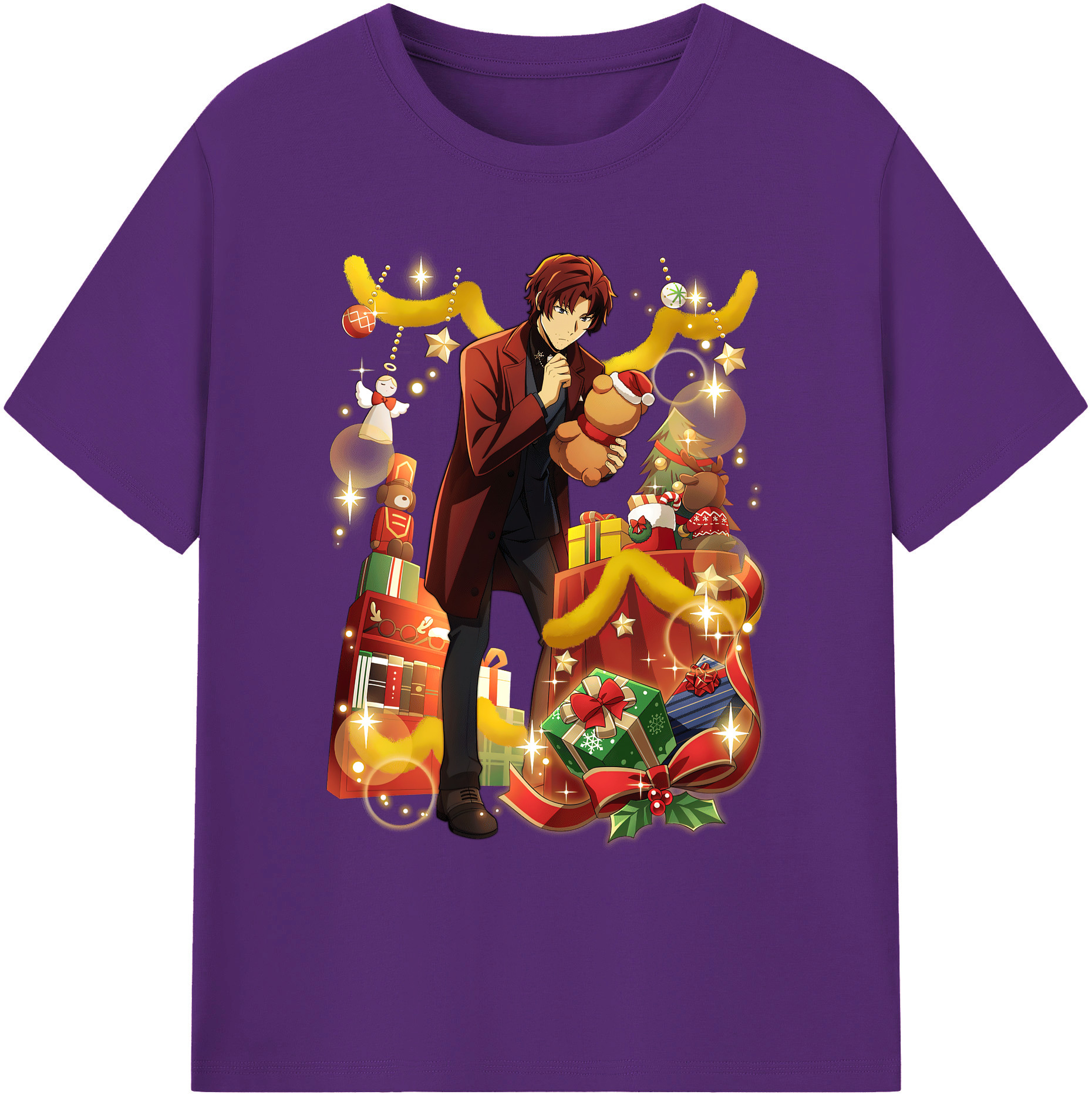 （画像用） 文豪ストレイドッグス Bungo Stray Dogs 綿100％ メンズ半袖Tシャツ｜肌触りやわらか＆通気性