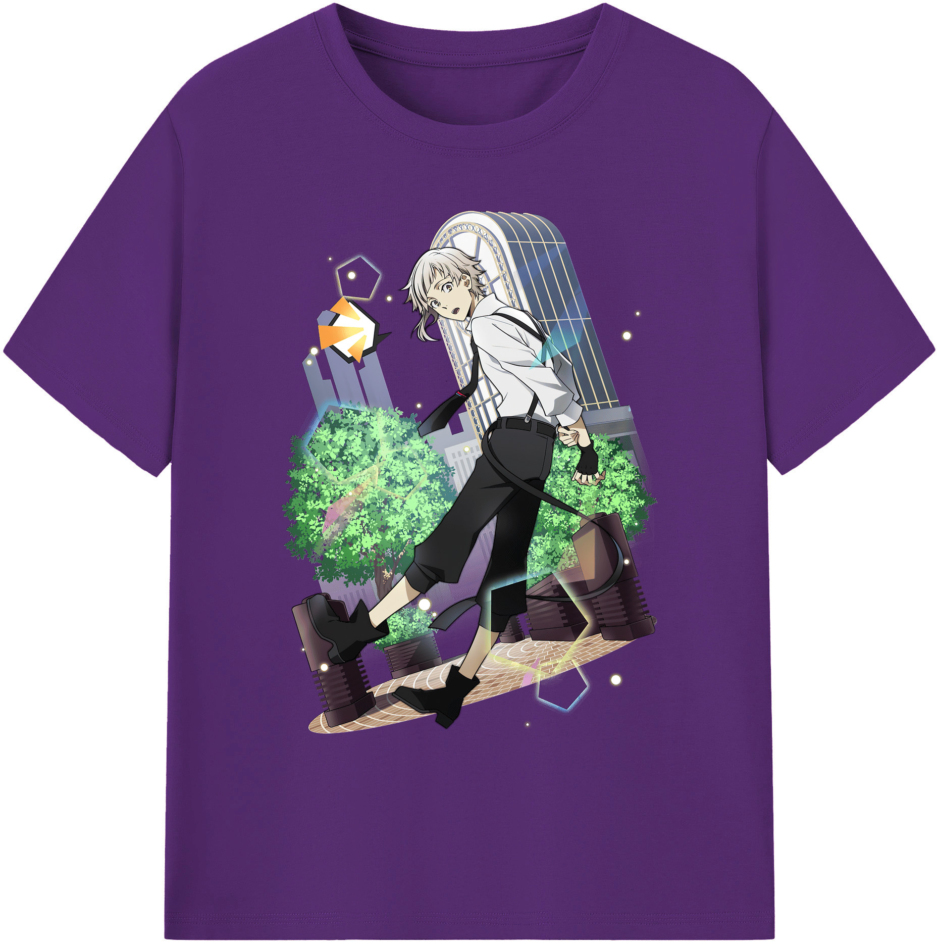（画像用） 文豪ストレイドッグス Bungo Stray Dogs 綿100％ メンズ半袖Tシャツ｜肌触りやわらか＆通気性