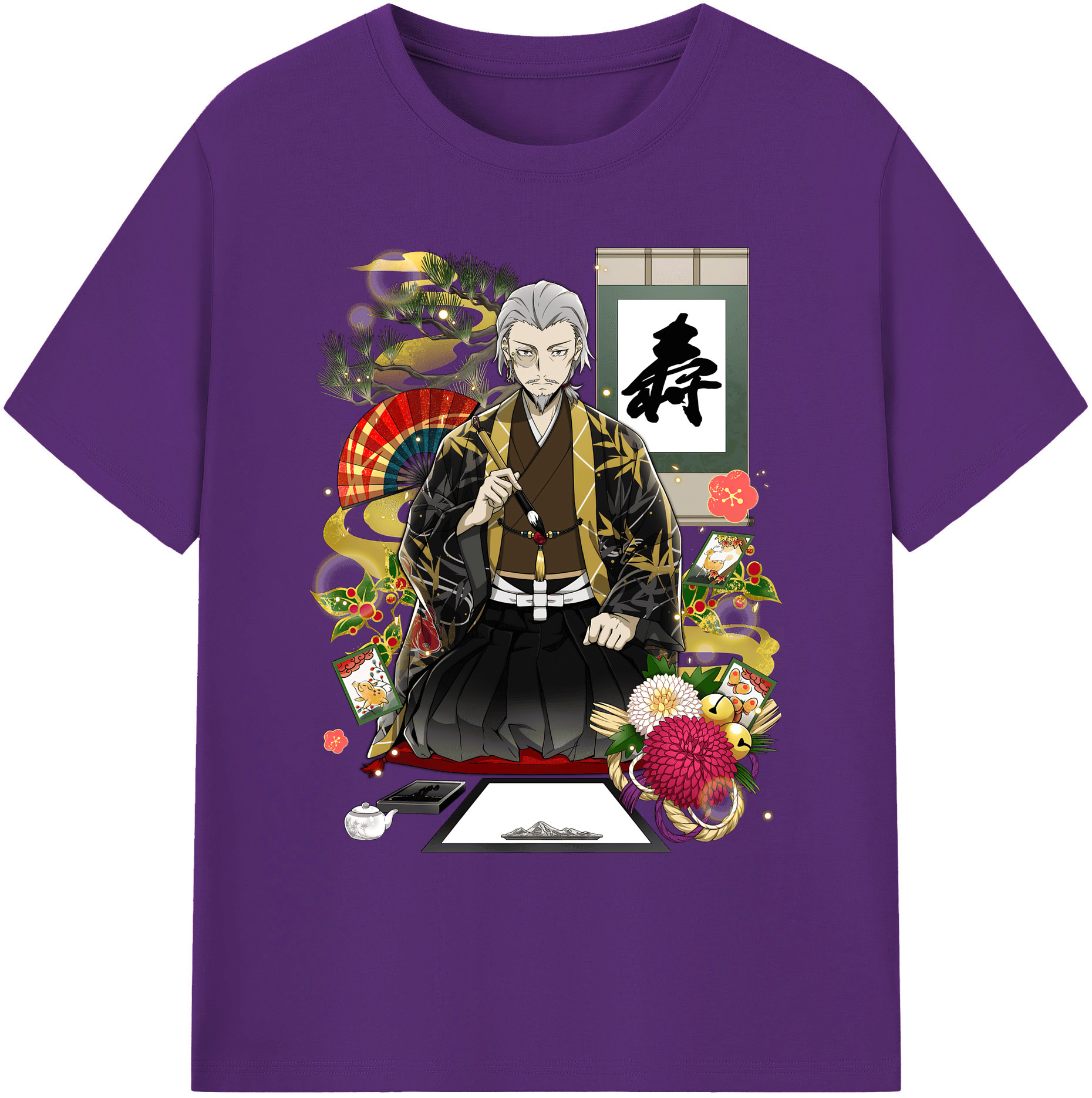（画像用） 文豪ストレイドッグス Bungo Stray Dogs 綿100％ メンズ半袖Tシャツ｜肌触りやわらか＆通気性