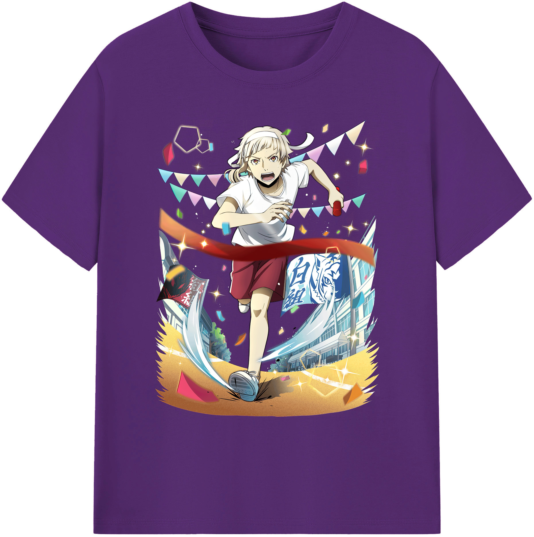 （画像用） 文豪ストレイドッグス Bungo Stray Dogs 綿100％ メンズ半袖Tシャツ｜肌触りやわらか＆通気性