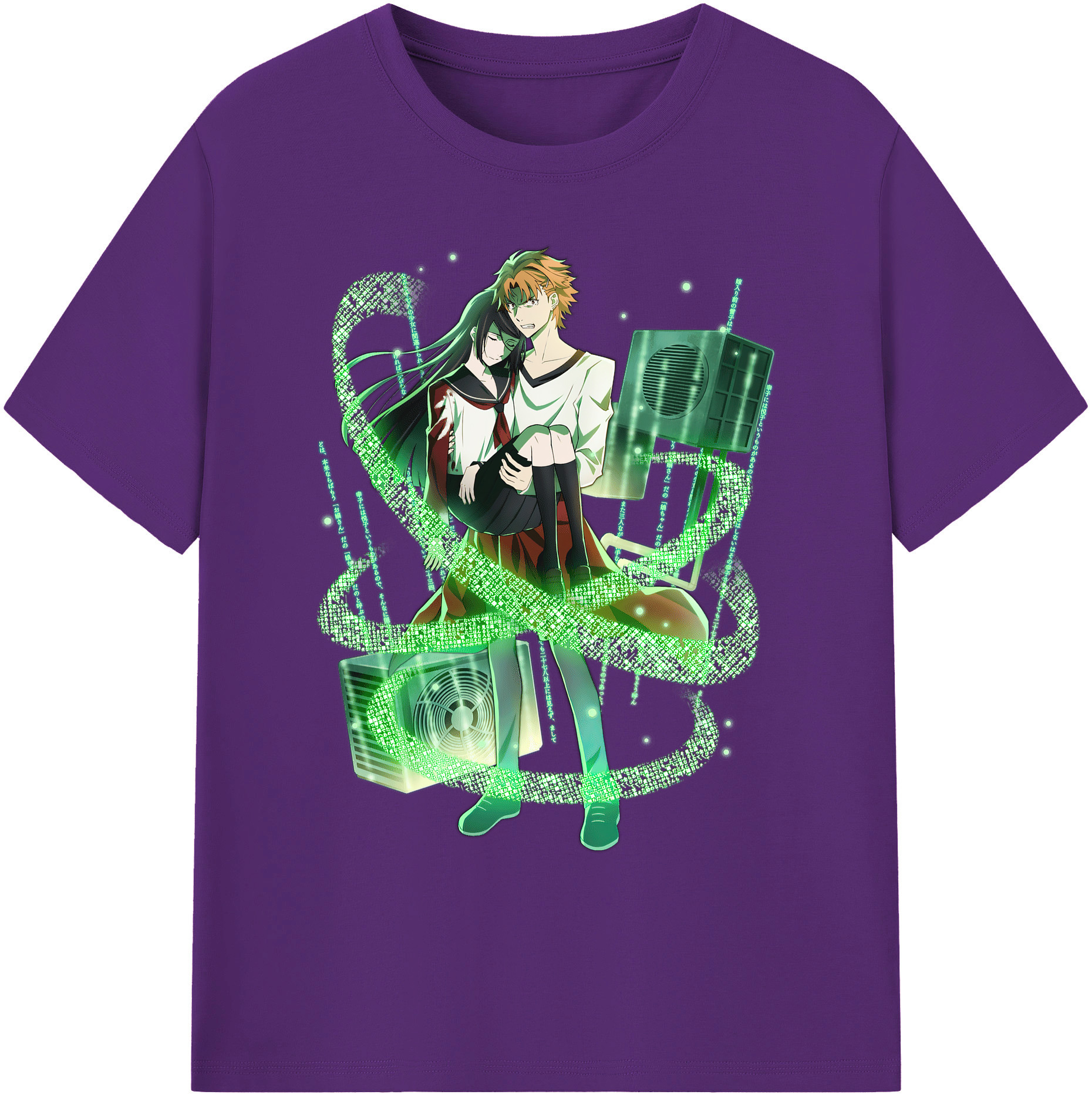 （画像用） 文豪ストレイドッグス Bungo Stray Dogs 綿100％ メンズ半袖Tシャツ｜肌触りやわらか＆通気性