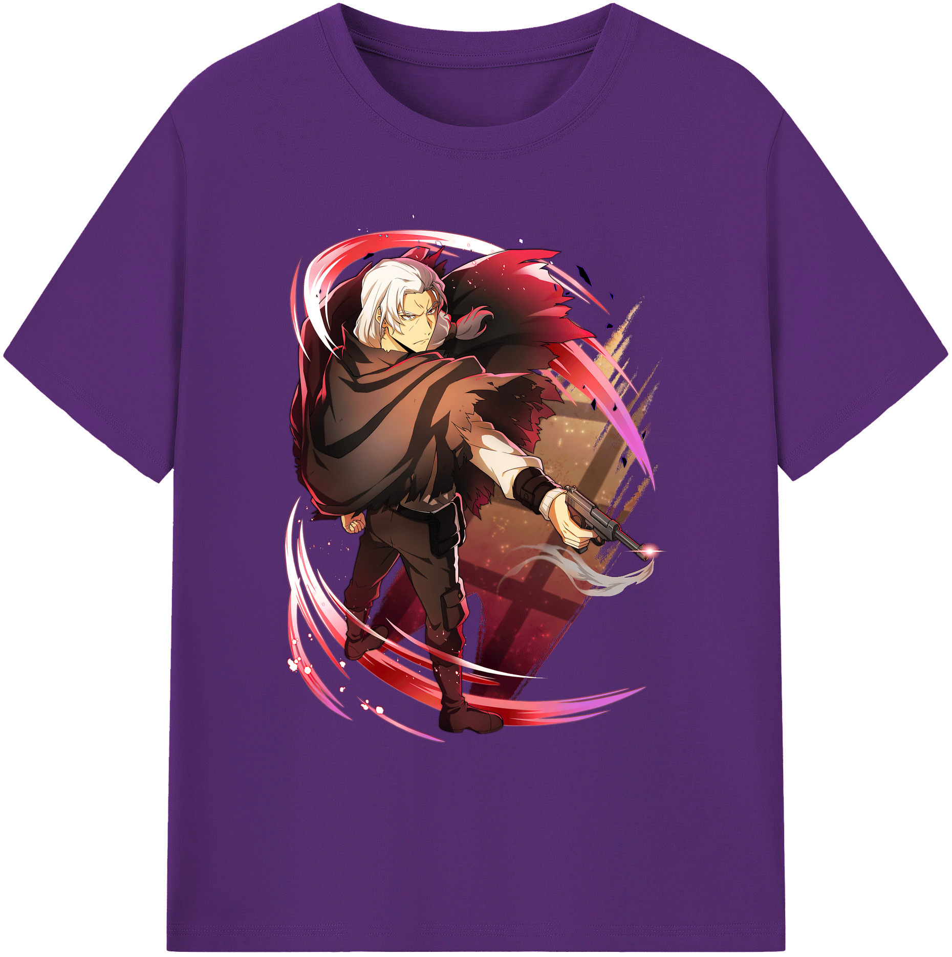 （画像用） 文豪ストレイドッグス Bungo Stray Dogs 綿100％ メンズ半袖Tシャツ｜肌触りやわらか＆通気性