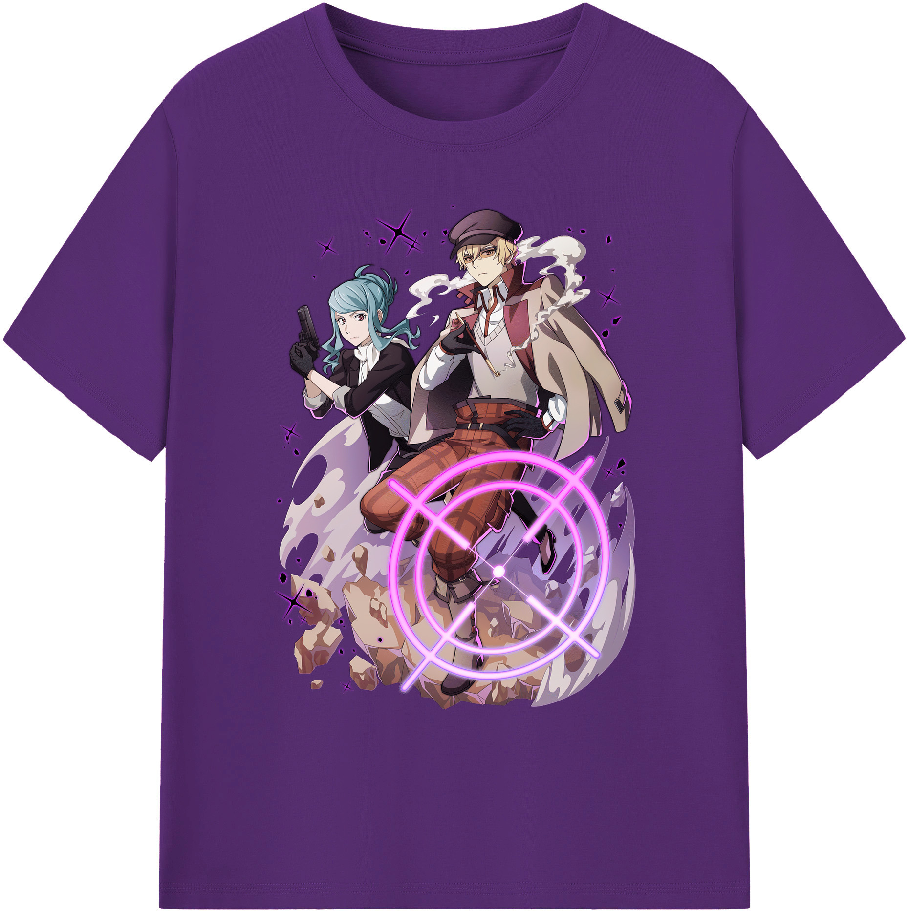 （画像用） 文豪ストレイドッグス Bungo Stray Dogs 綿100％ メンズ半袖Tシャツ｜肌触りやわらか＆通気性