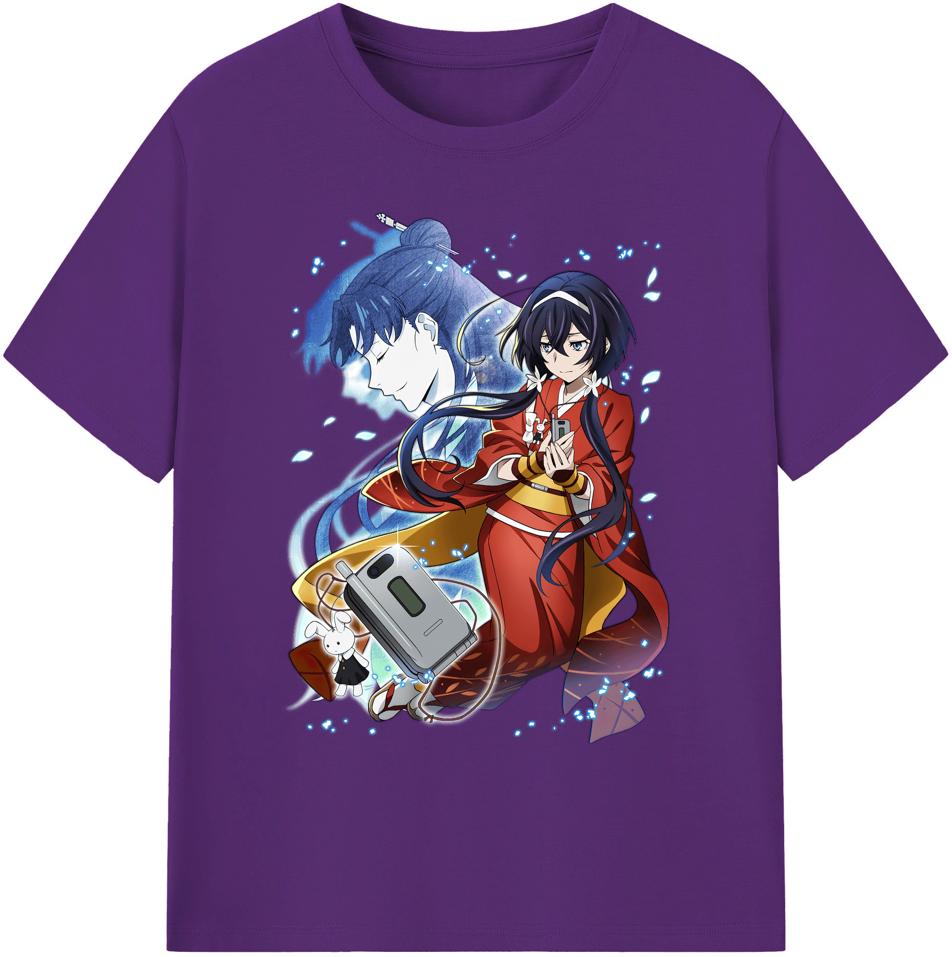 （画像用） 文豪ストレイドッグス Bungo Stray Dogs 綿100％ メンズ半袖Tシャツ｜肌触りやわらか＆通気性