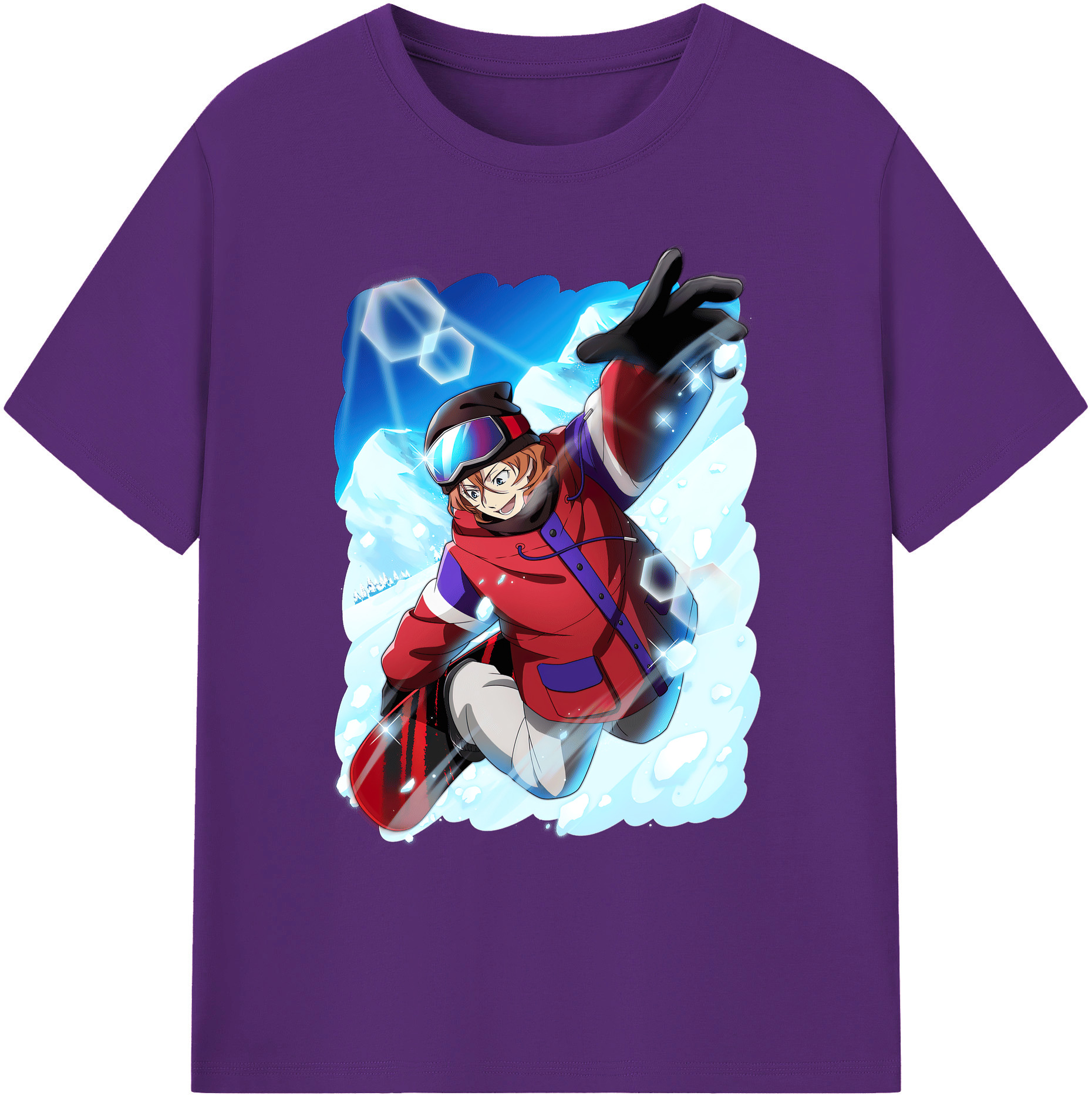 （画像用） 文豪ストレイドッグス Bungo Stray Dogs 綿100％ メンズ半袖Tシャツ｜肌触りやわらか＆通気性