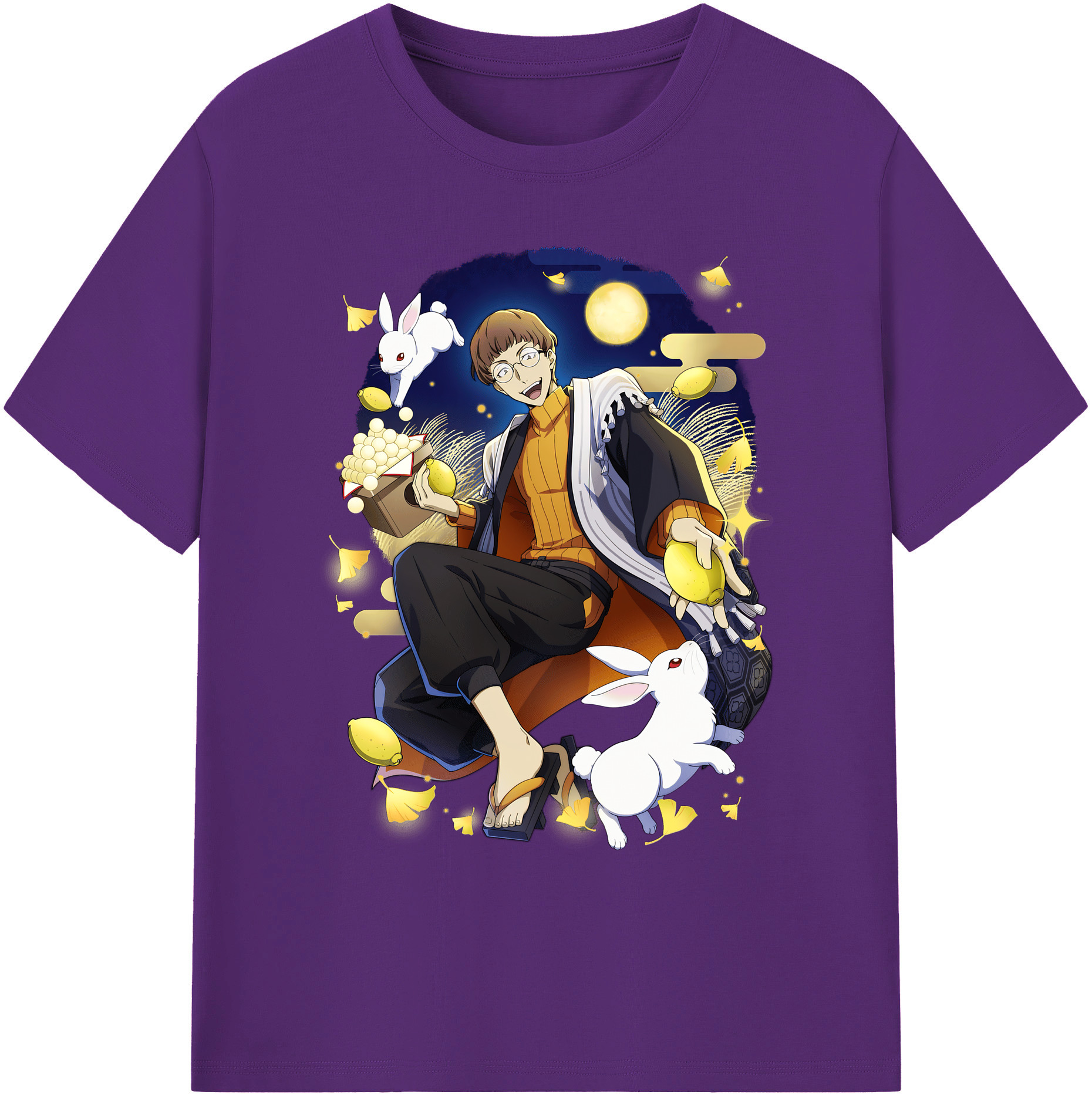 （画像用） 文豪ストレイドッグス Bungo Stray Dogs 綿100％ メンズ半袖Tシャツ｜肌触りやわらか＆通気性