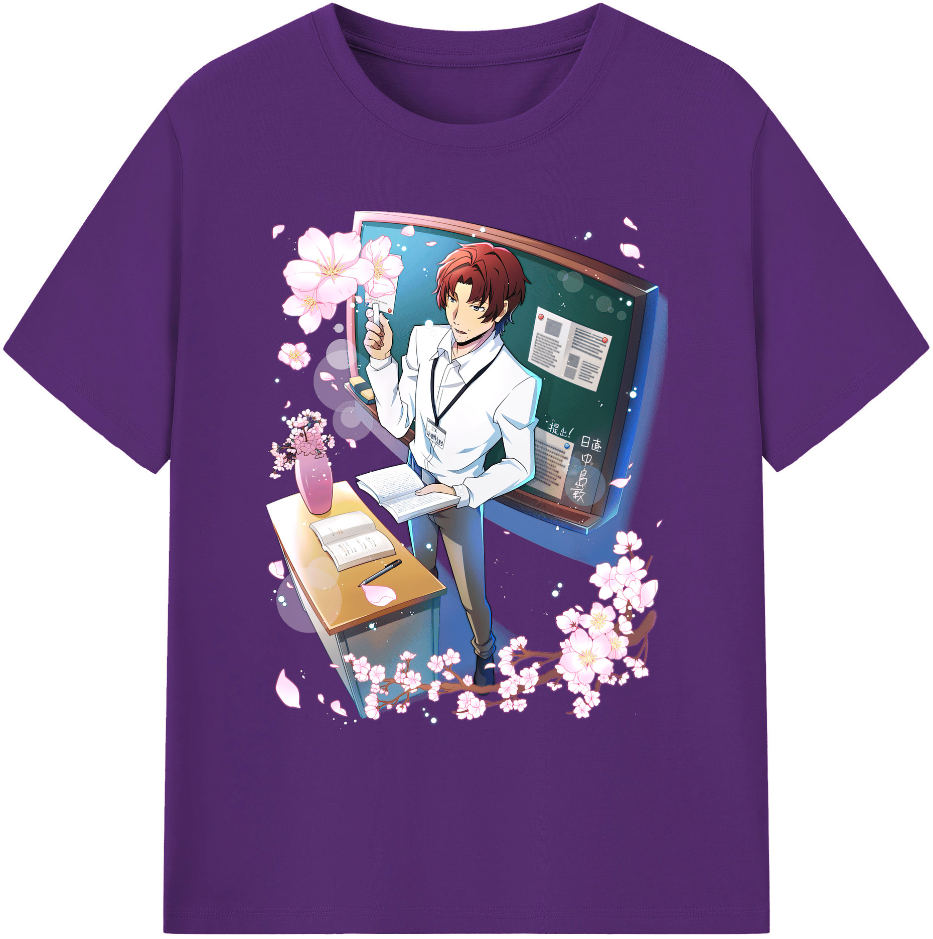 （画像用） 文豪ストレイドッグス Bungo Stray Dogs 綿100％ メンズ半袖Tシャツ｜肌触りやわらか＆通気性