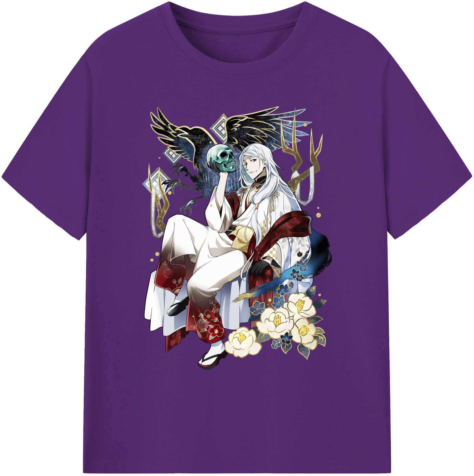 （画像用） 文豪ストレイドッグス Bungo Stray Dogs 綿100％ メンズ半袖Tシャツ｜肌触りやわらか＆通気性