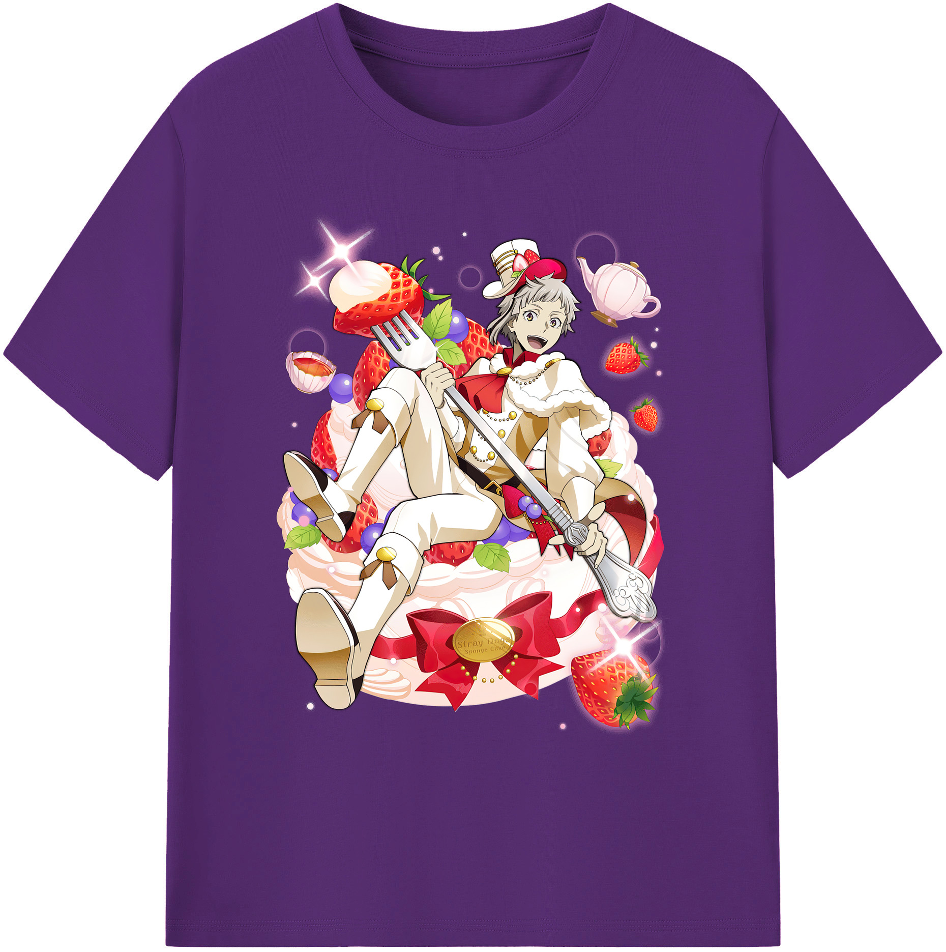 （画像用） 文豪ストレイドッグス Bungo Stray Dogs 綿100％ メンズ半袖Tシャツ｜肌触りやわらか＆通気性
