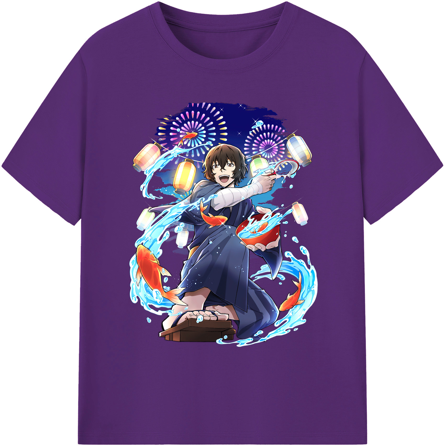 （画像用） 文豪ストレイドッグス Bungo Stray Dogs 綿100％ メンズ半袖Tシャツ｜肌触りやわらか＆通気性