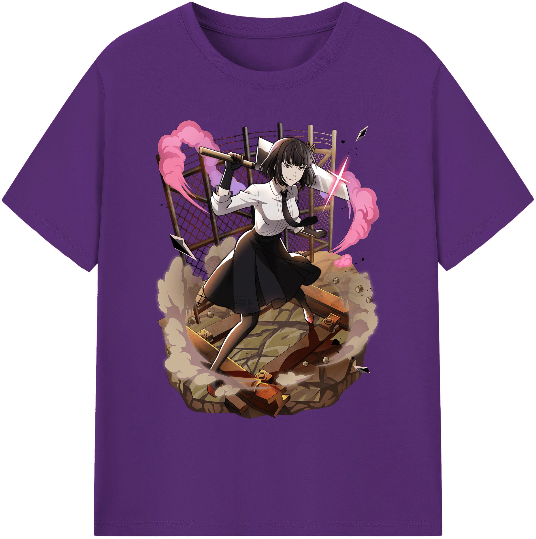（画像用） 文豪ストレイドッグス Bungo Stray Dogs 綿100％ メンズ半袖Tシャツ｜肌触りやわらか＆通気性