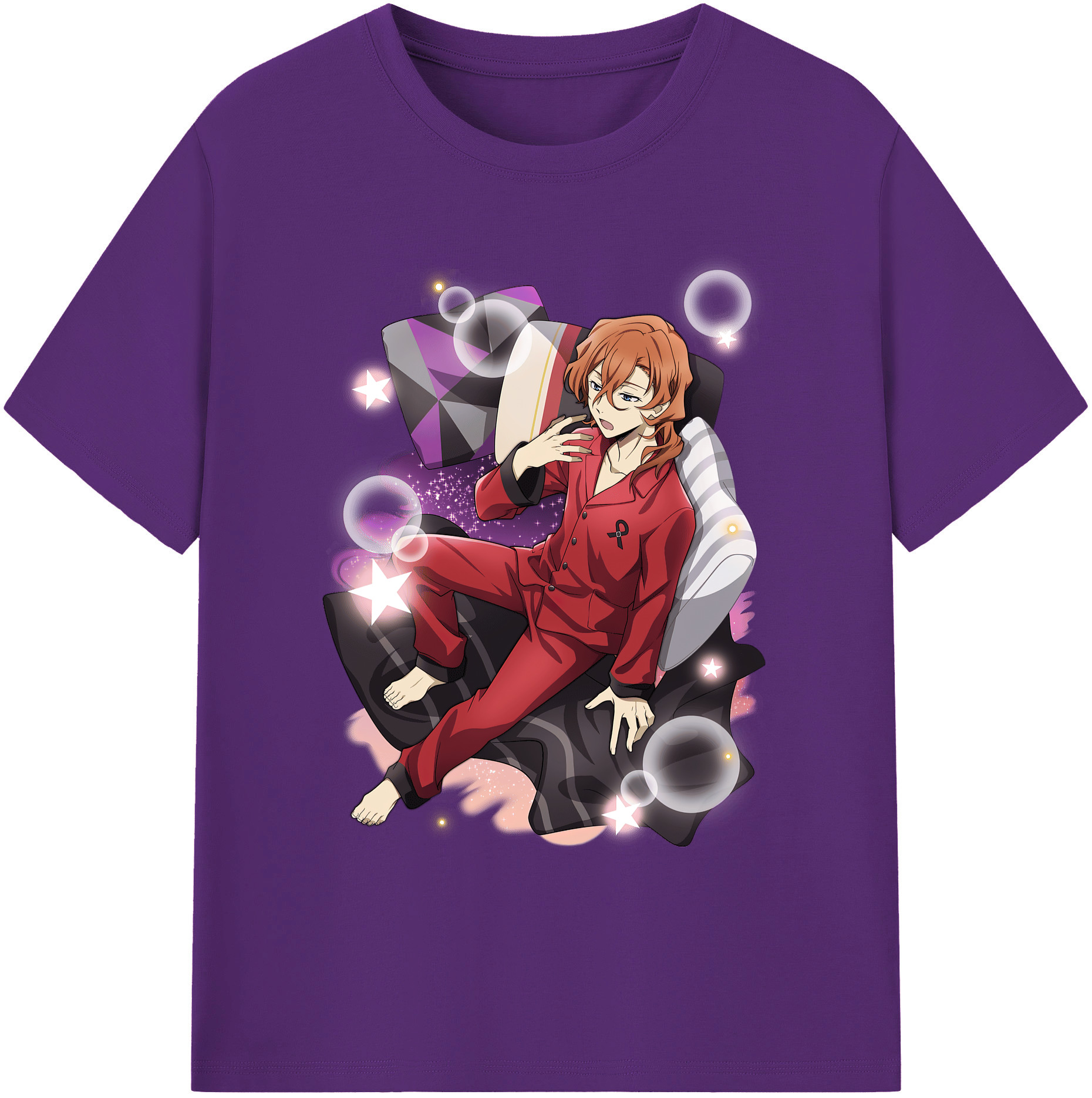 （画像用） 文豪ストレイドッグス Bungo Stray Dogs 綿100％ メンズ半袖Tシャツ｜肌触りやわらか＆通気性