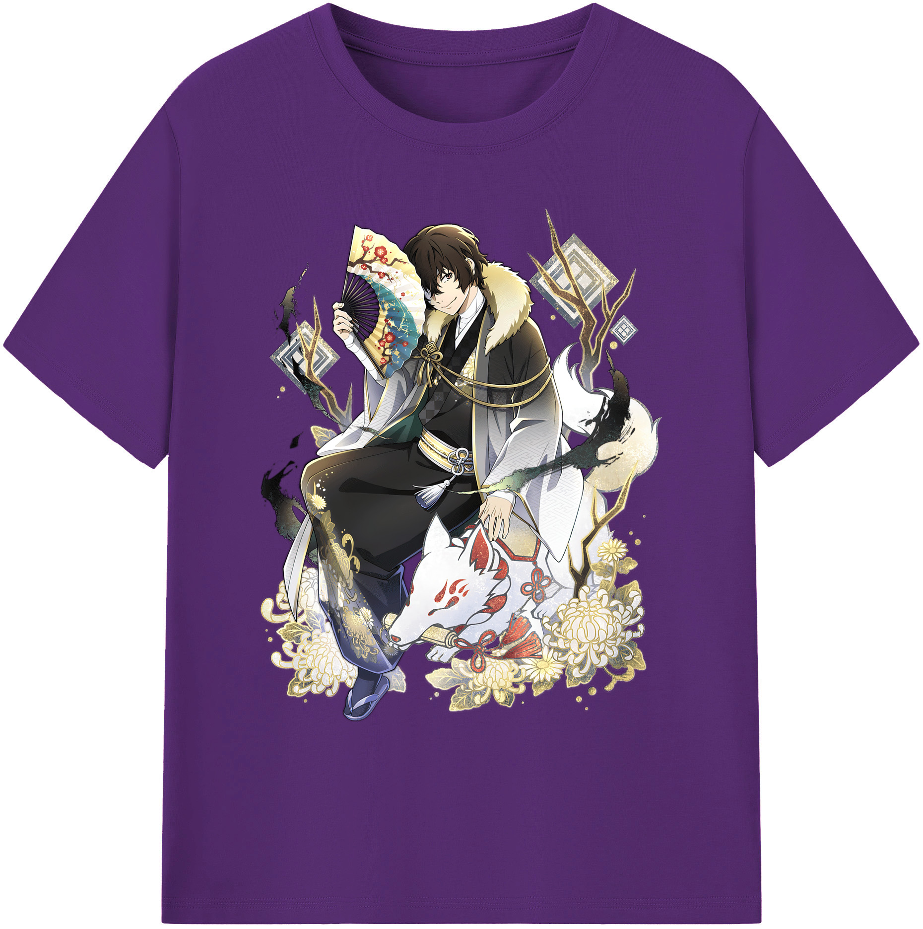 （画像用） 文豪ストレイドッグス Bungo Stray Dogs 綿100％ メンズ半袖Tシャツ｜肌触りやわらか＆通気性