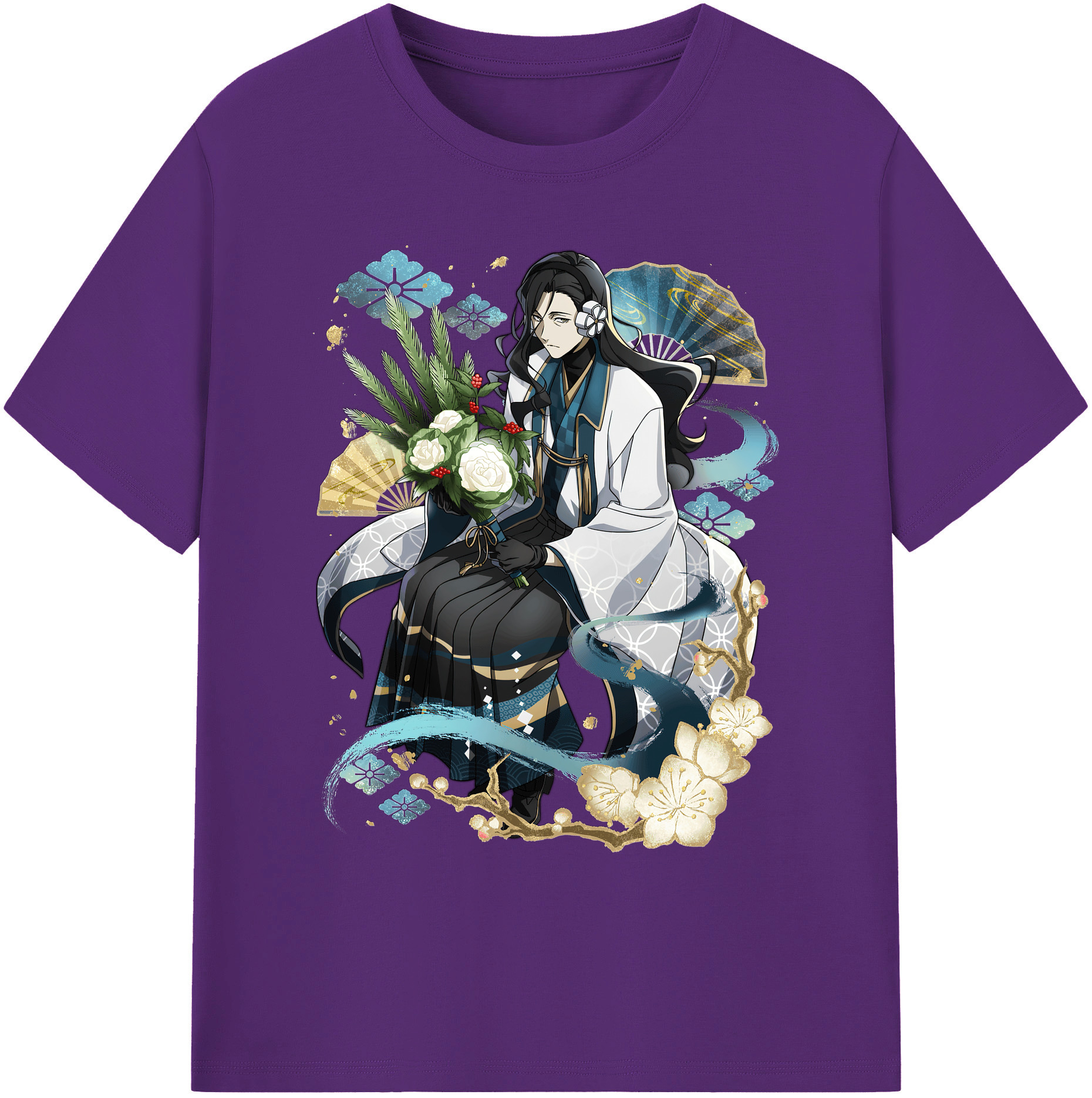 （画像用） 文豪ストレイドッグス Bungo Stray Dogs 綿100％ メンズ半袖Tシャツ｜肌触りやわらか＆通気性