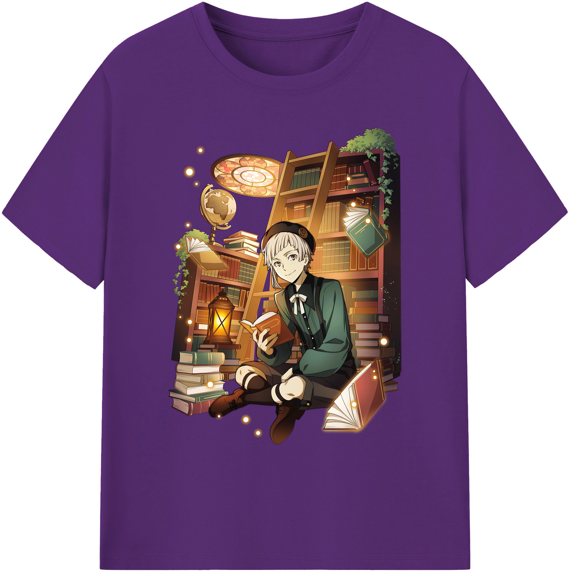 （画像用） 文豪ストレイドッグス Bungo Stray Dogs 綿100％ メンズ半袖Tシャツ｜肌触りやわらか＆通気性