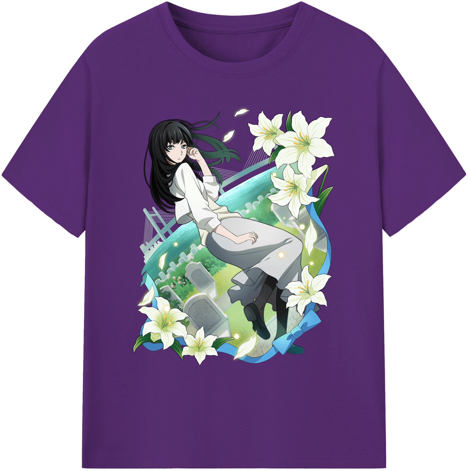 （画像用） 文豪ストレイドッグス Bungo Stray Dogs 綿100％ メンズ半袖Tシャツ｜肌触りやわらか＆通気性