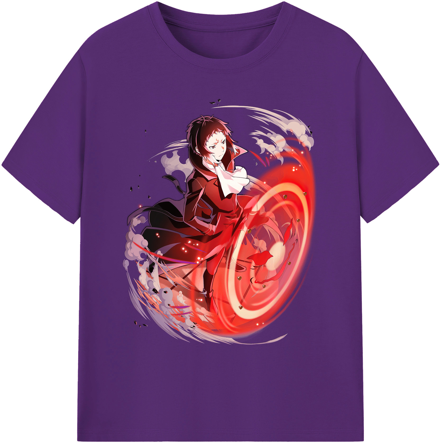 （画像用） 文豪ストレイドッグス Bungo Stray Dogs 綿100％ メンズ半袖Tシャツ｜肌触りやわらか＆通気性