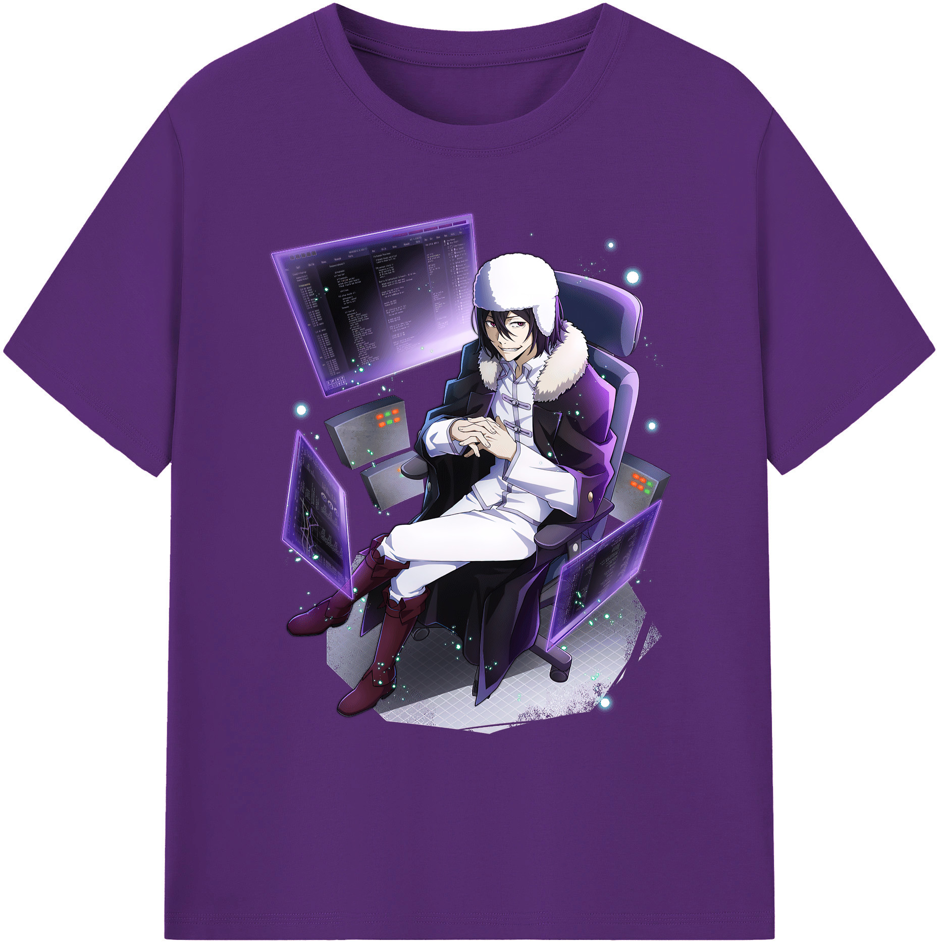 （画像用） 文豪ストレイドッグス Bungo Stray Dogs 綿100％ メンズ半袖Tシャツ｜肌触りやわらか＆通気性