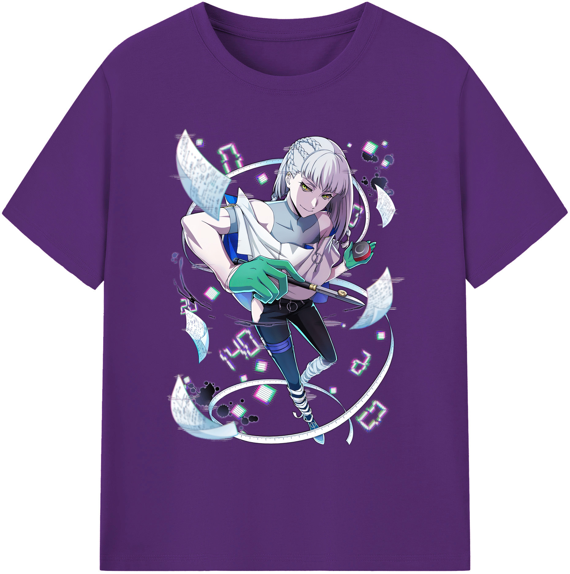 （画像用） 文豪ストレイドッグス Bungo Stray Dogs 綿100％ メンズ半袖Tシャツ｜肌触りやわらか＆通気性