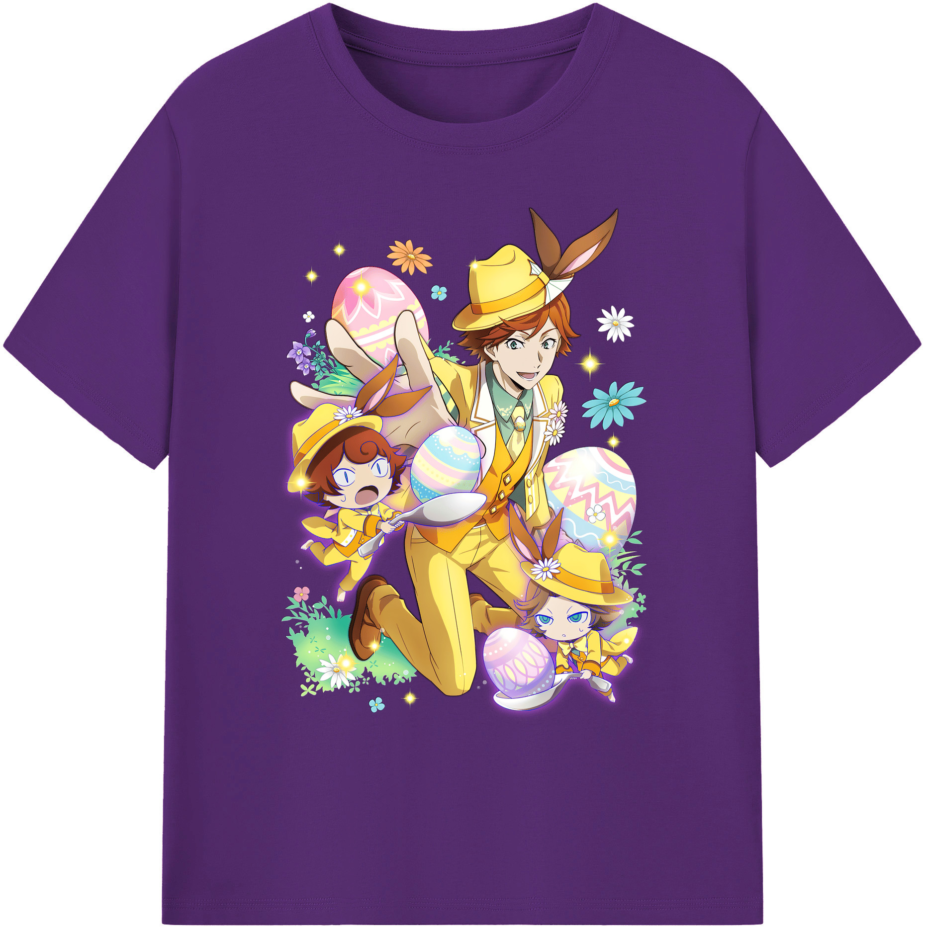 （画像用） 文豪ストレイドッグス Bungo Stray Dogs 綿100％ メンズ半袖Tシャツ｜肌触りやわらか＆通気性