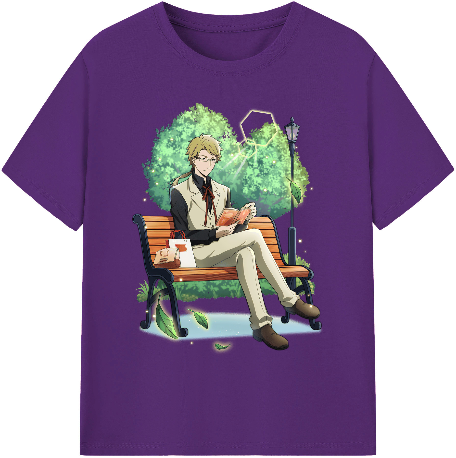 （画像用） 文豪ストレイドッグス Bungo Stray Dogs 綿100％ メンズ半袖Tシャツ｜肌触りやわらか＆通気性