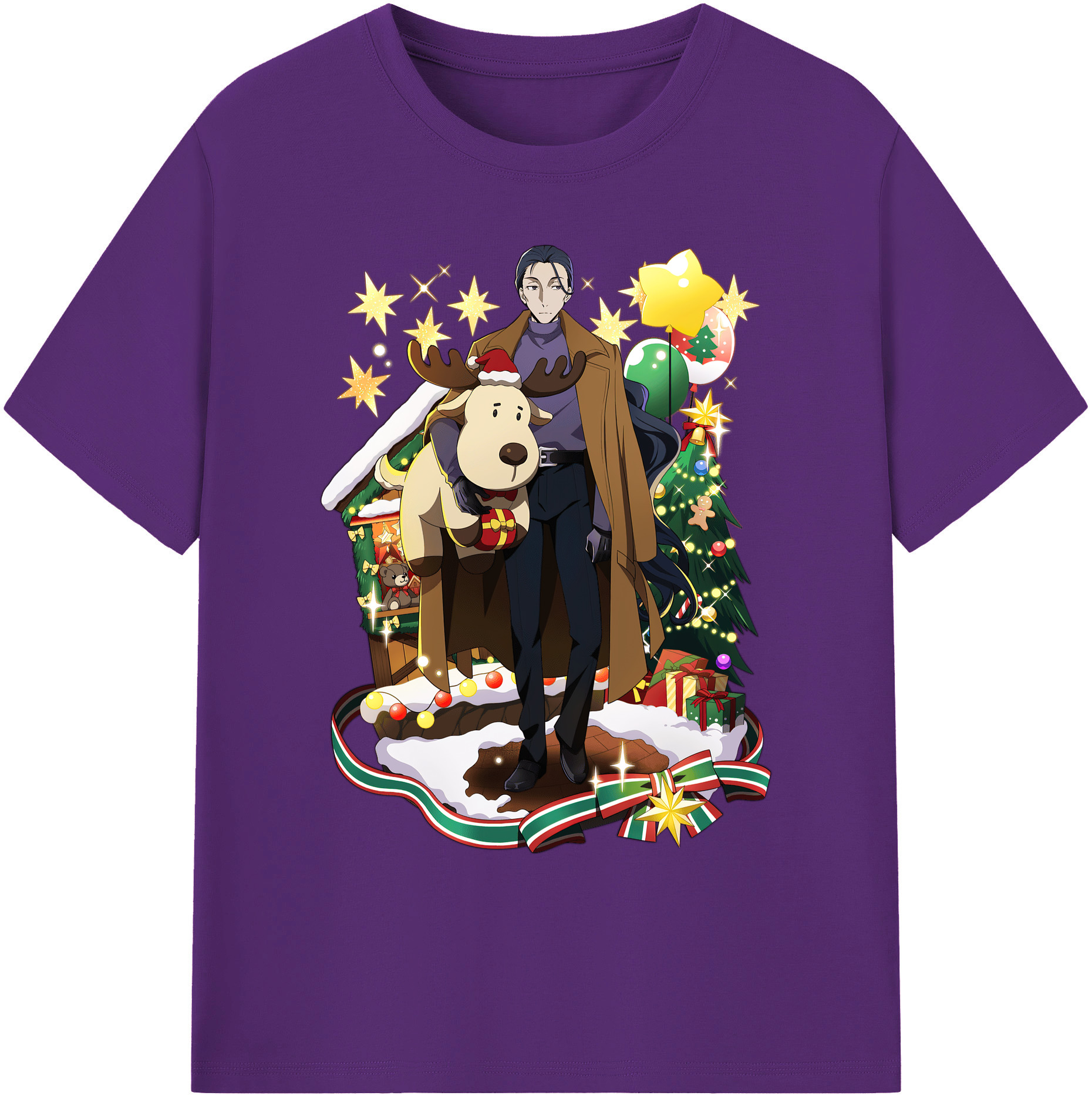 （画像用） 文豪ストレイドッグス Bungo Stray Dogs 綿100％ メンズ半袖Tシャツ｜肌触りやわらか＆通気性
