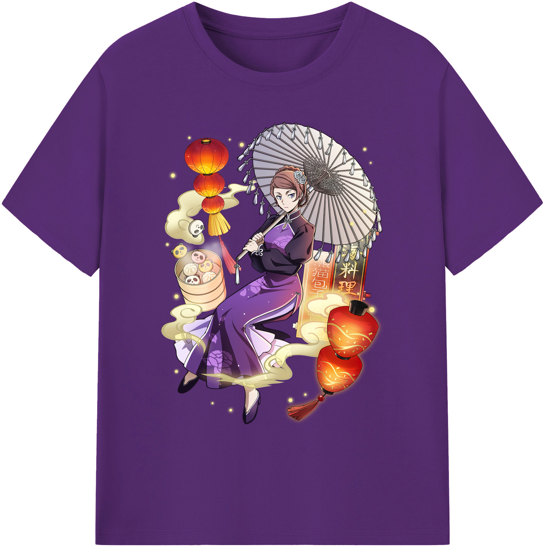 （画像用） 文豪ストレイドッグス Bungo Stray Dogs 綿100％ メンズ半袖Tシャツ｜肌触りやわらか＆通気性