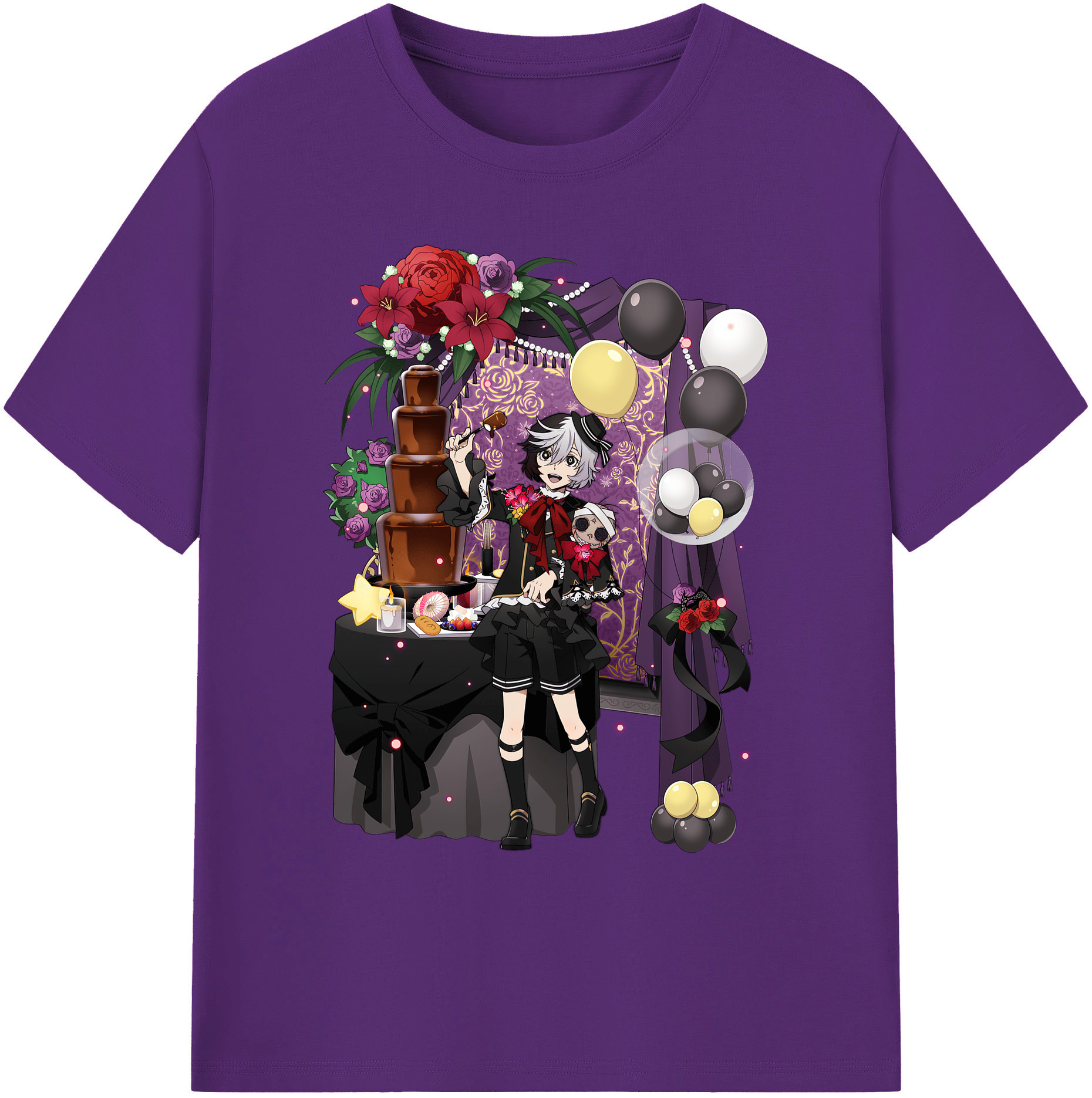 （画像用） 文豪ストレイドッグス Bungo Stray Dogs 綿100％ メンズ半袖Tシャツ｜肌触りやわらか＆通気性