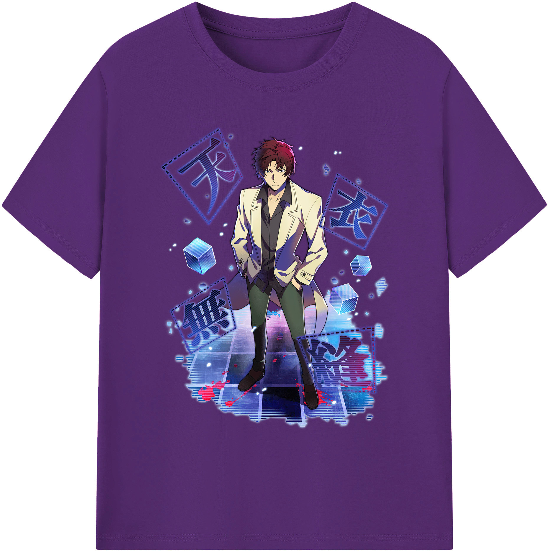 （画像用） 文豪ストレイドッグス Bungo Stray Dogs 綿100％ メンズ半袖Tシャツ｜肌触りやわらか＆通気性