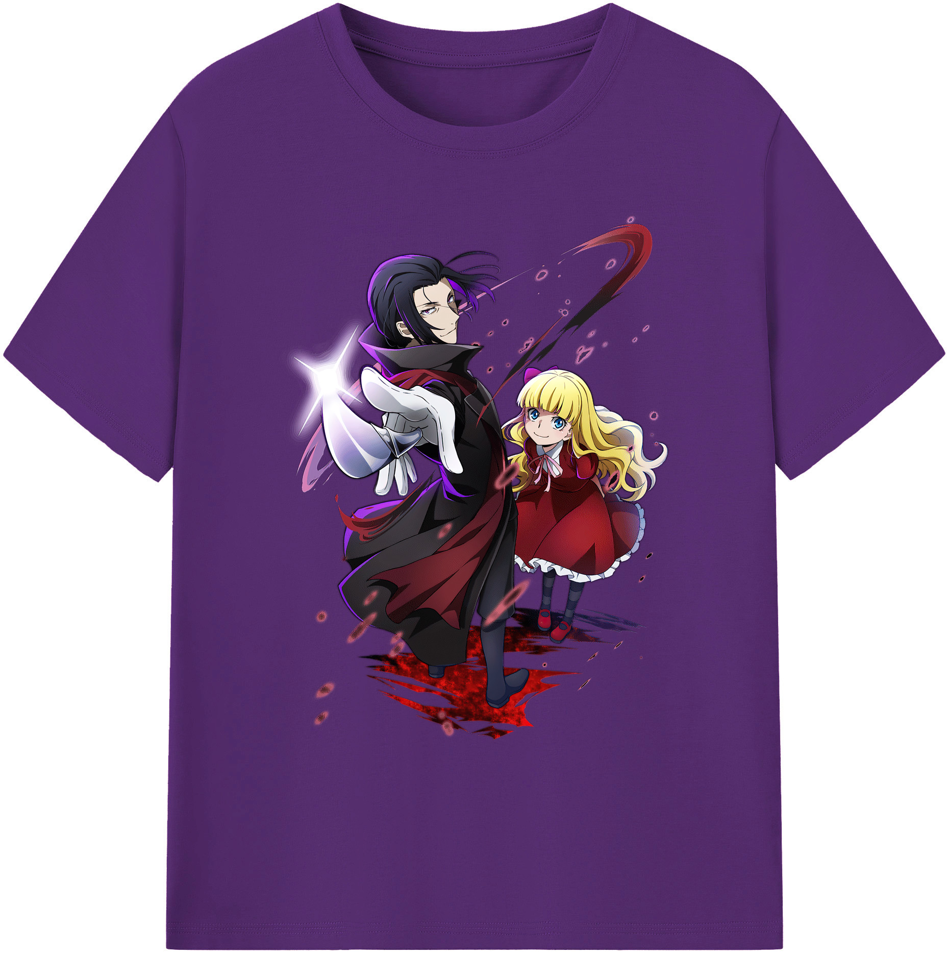 （画像用） 文豪ストレイドッグス Bungo Stray Dogs 綿100％ メンズ半袖Tシャツ｜肌触りやわらか＆通気性