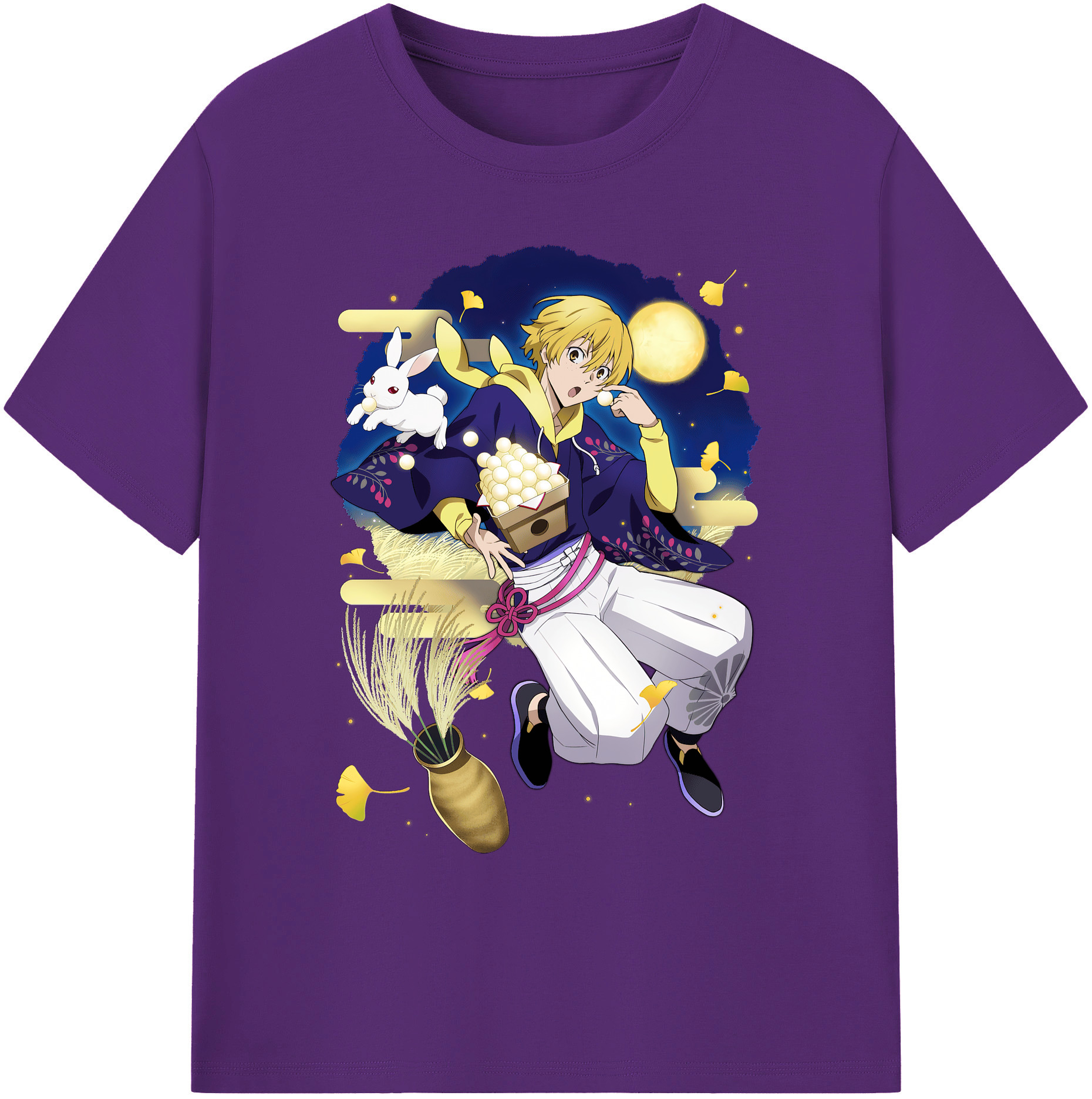 （画像用） 文豪ストレイドッグス Bungo Stray Dogs 綿100％ メンズ半袖Tシャツ｜肌触りやわらか＆通気性