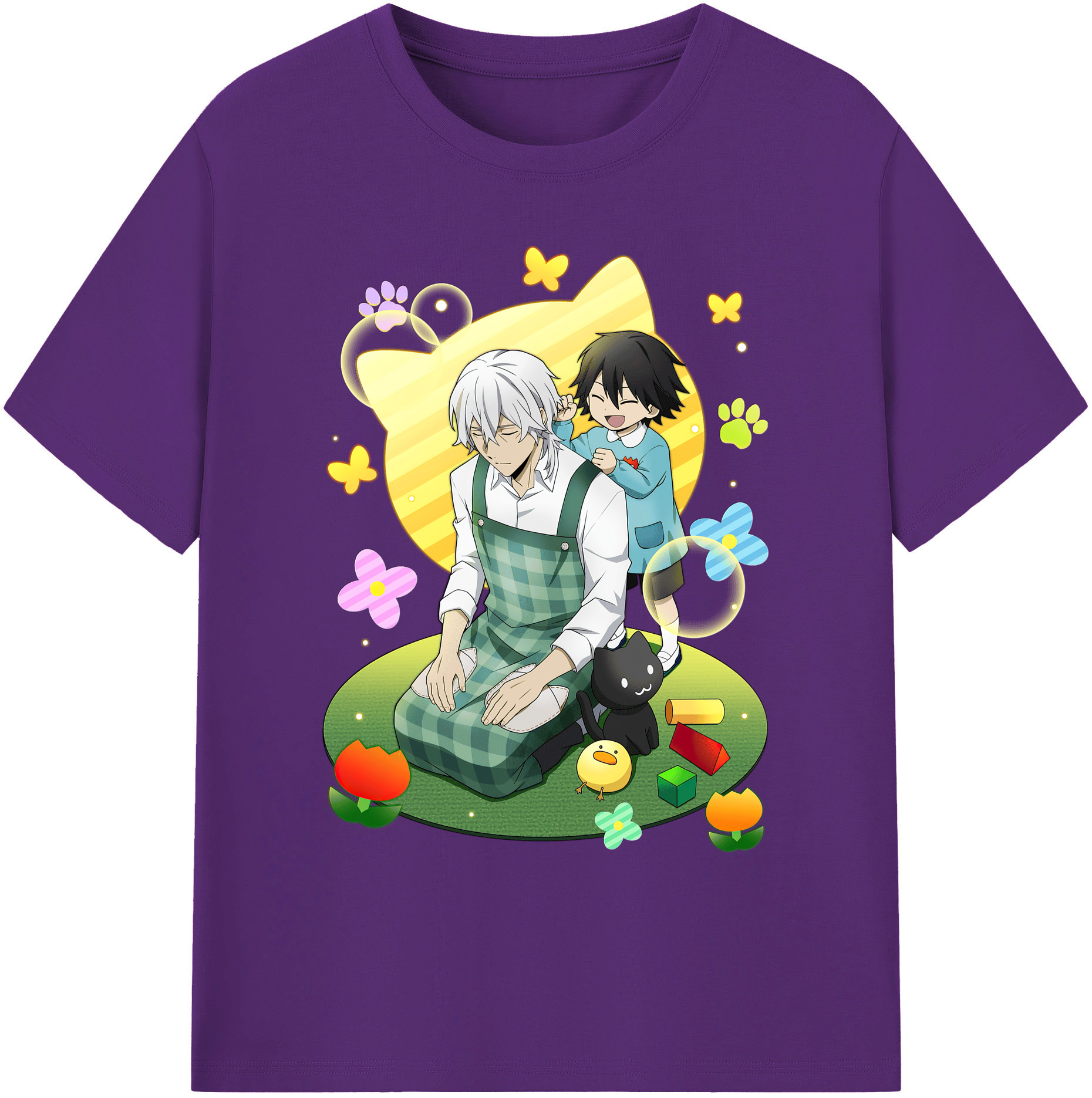 （画像用） 文豪ストレイドッグス Bungo Stray Dogs 綿100％ メンズ半袖Tシャツ｜肌触りやわらか＆通気性