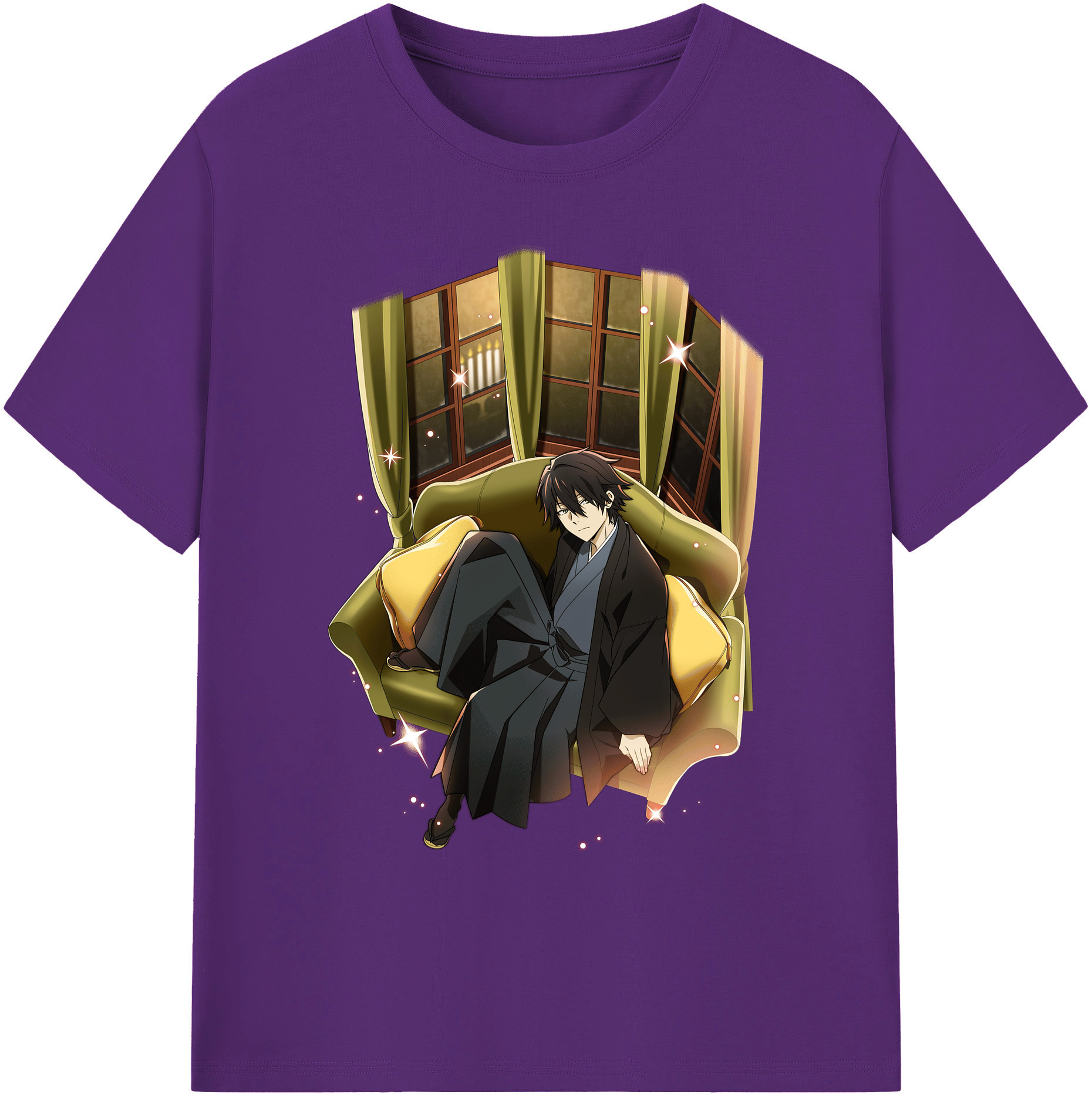 （画像用） 文豪ストレイドッグス Bungo Stray Dogs 綿100％ メンズ半袖Tシャツ｜肌触りやわらか＆通気性