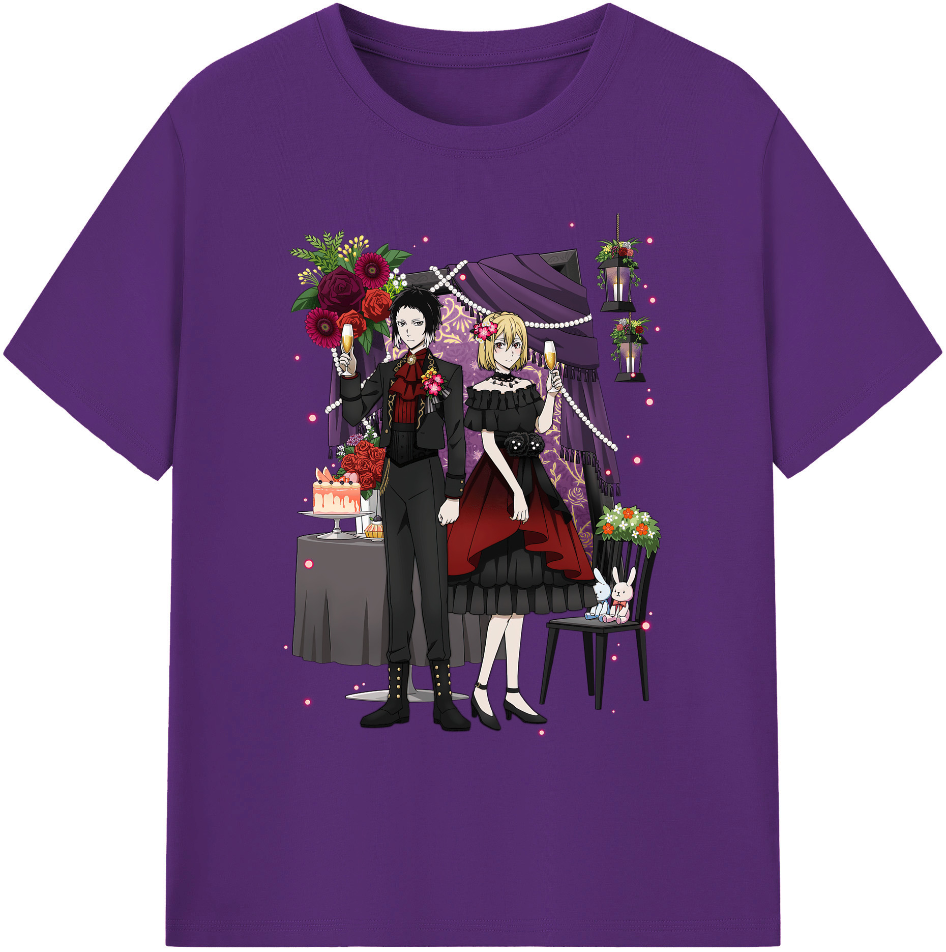 （画像用） 文豪ストレイドッグス Bungo Stray Dogs 綿100％ メンズ半袖Tシャツ｜肌触りやわらか＆通気性